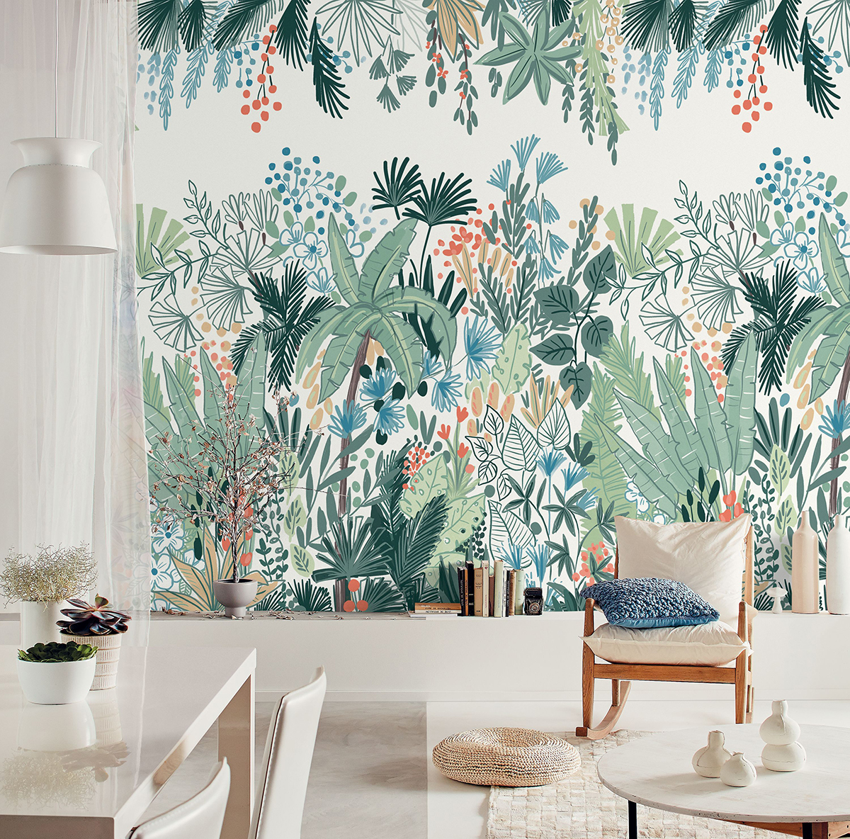 Papier peint panoramique Forêt Tropicale verte - Beauty Full Image 2 de Casadéco | Réf. BFM102424178