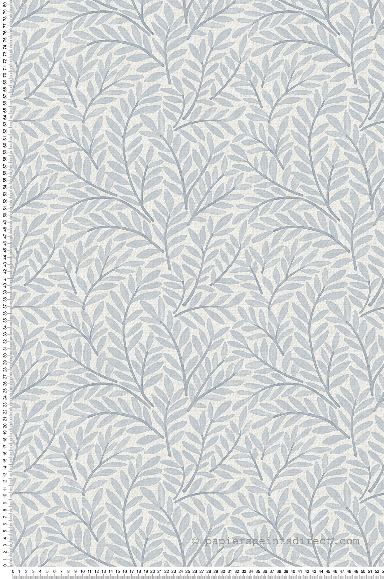 Papier peint Rameau Olivier bleu clair - Aristide de Lutèce | Réf. LTC-3855-3
