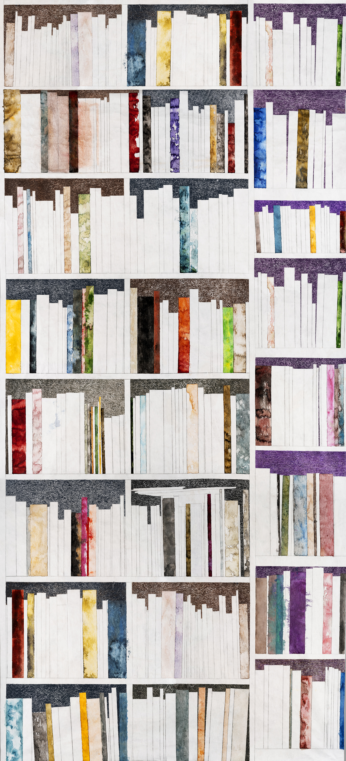 Papier peint panoramique Bibliothèques Original C - 7/8/9 - Isidore Leroy