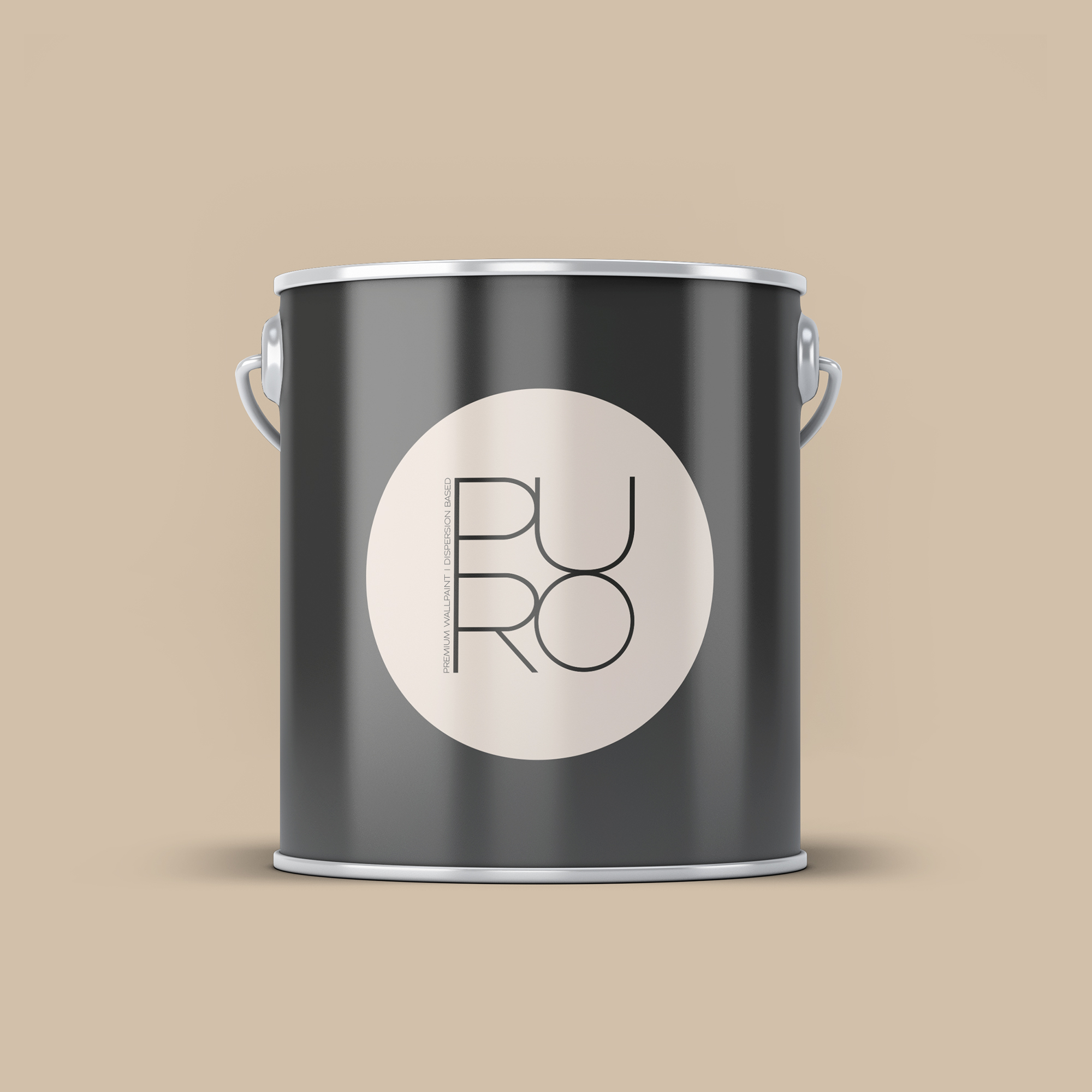 Image d'un pot de 2,5 litres de peinture Puro beige soothing brown - c7015