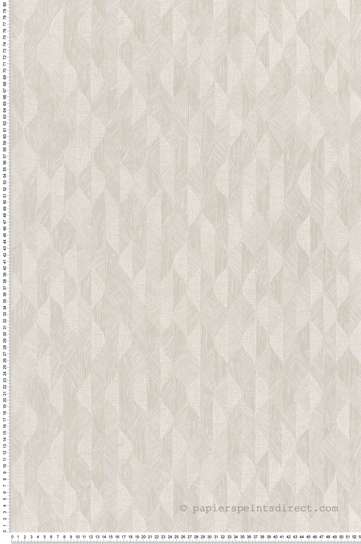 Papier peint Feuille Art Déco Tarrazu écru - Vegetals de Casadéco | Réf. VEGE201271202