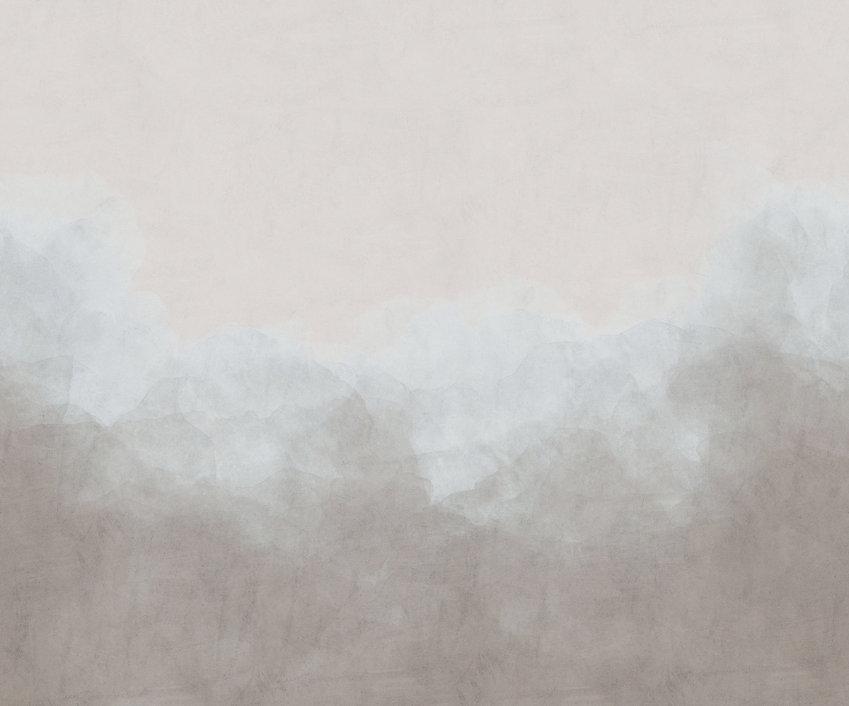 Papier peint panoramique Abstrait Foggy Filament marron - Papier Peint Komar Infinity 2