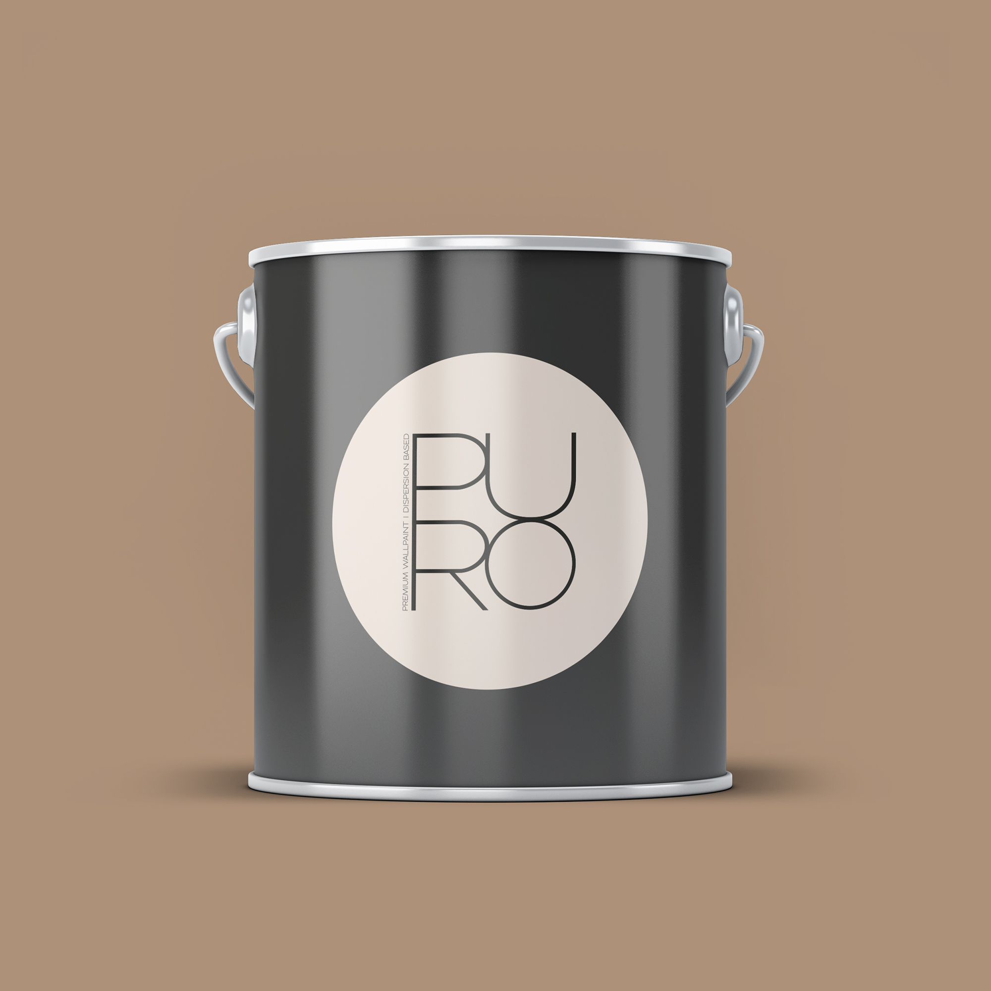 Image d'un pot de 2,5 litres de peinture Puro marron soothing brown - c7018