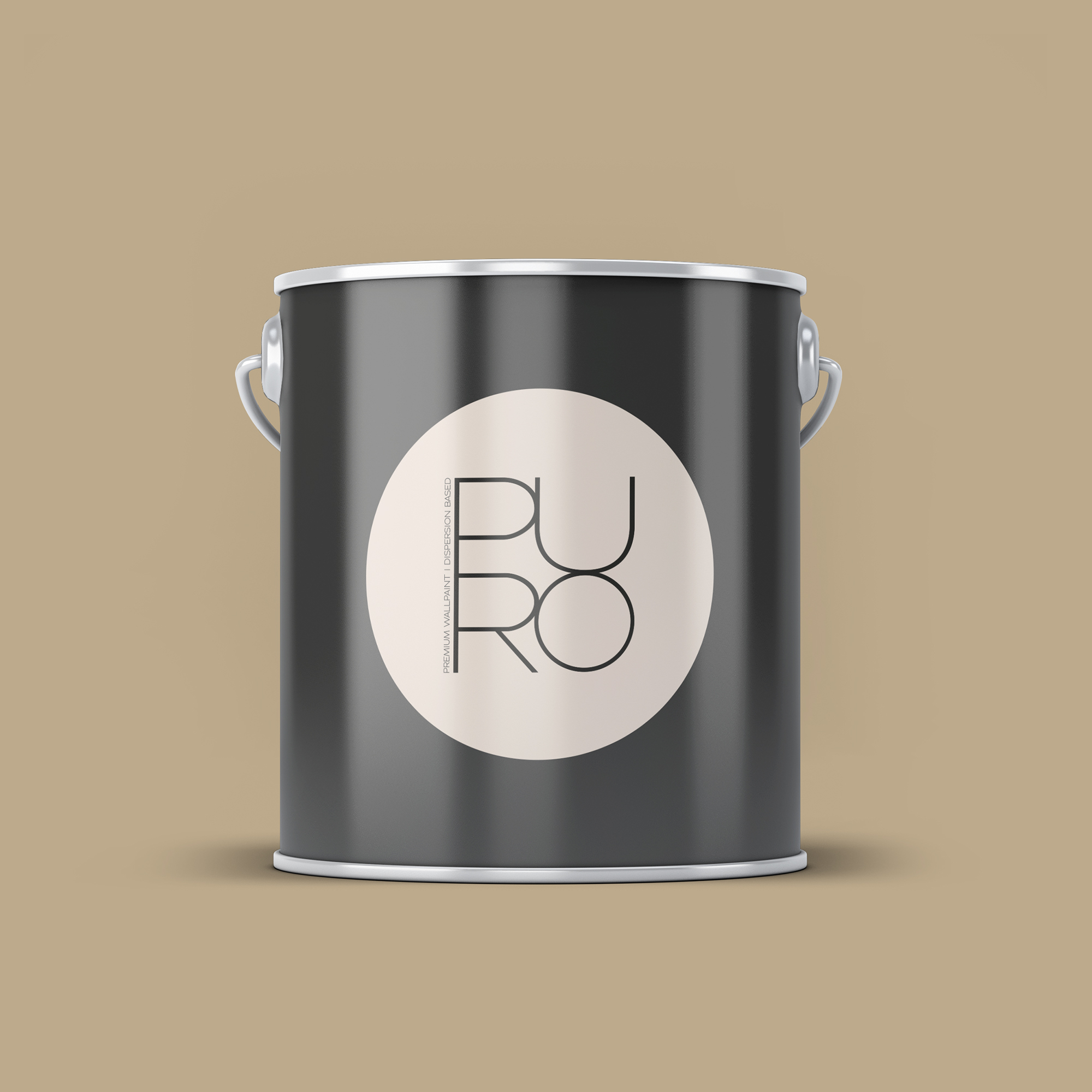Image d'un pot de 2,5 litres de peinture Puro beige mellow brown - c7009