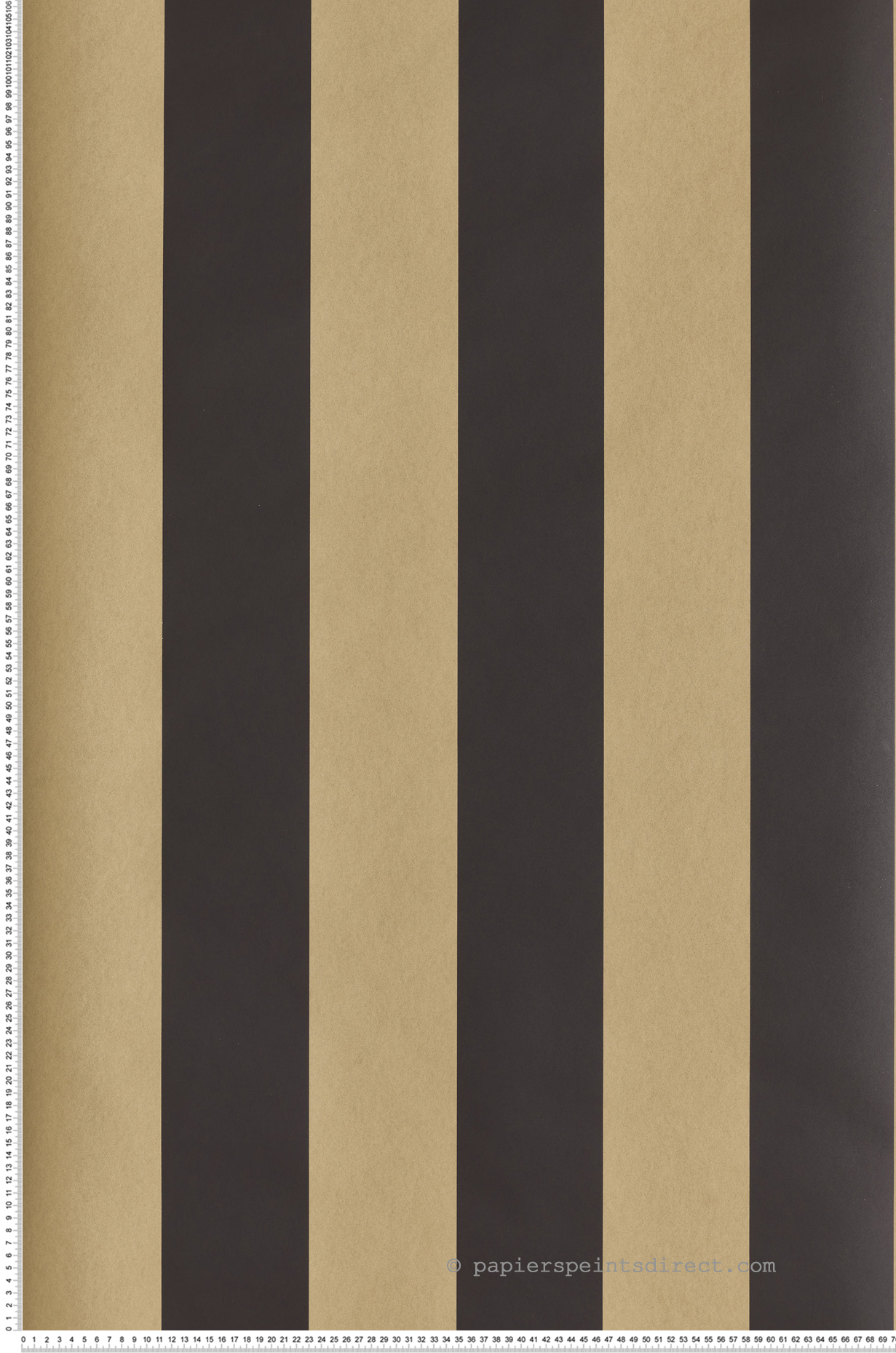 Papier peint Rayure Brody beige mastic noir - Rhapsody de Masureel | Réf. MAS-RHA402
