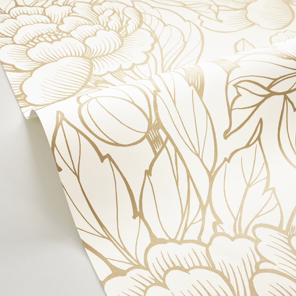 Papier peint Fleur Envergure blanc doré - XXL de Casélio AMB2 | Réf. XXL104540020