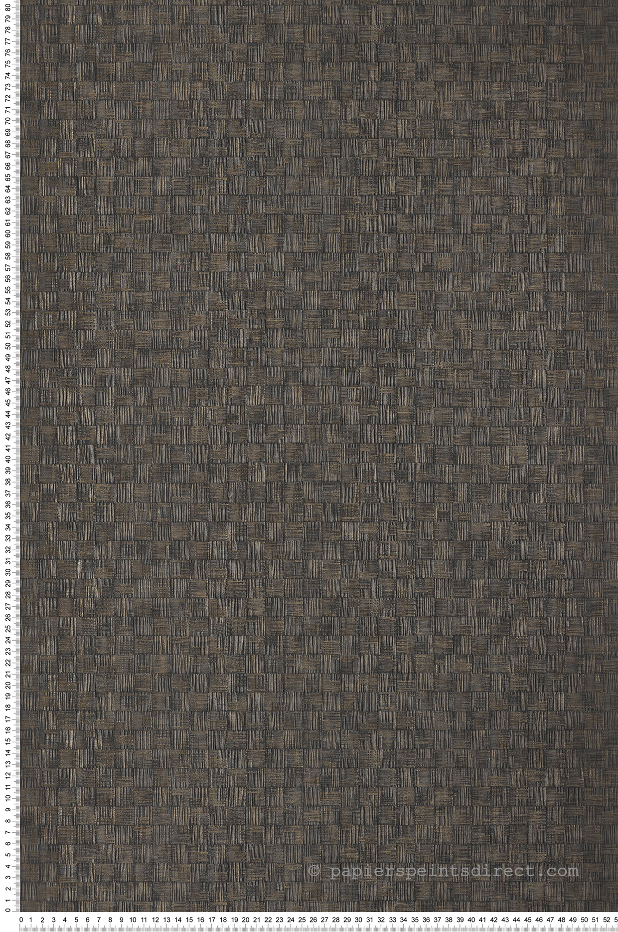 Papier peint Géométrique Damier noir et doré - Gingko de Casadéco | Réf. GINK86259526