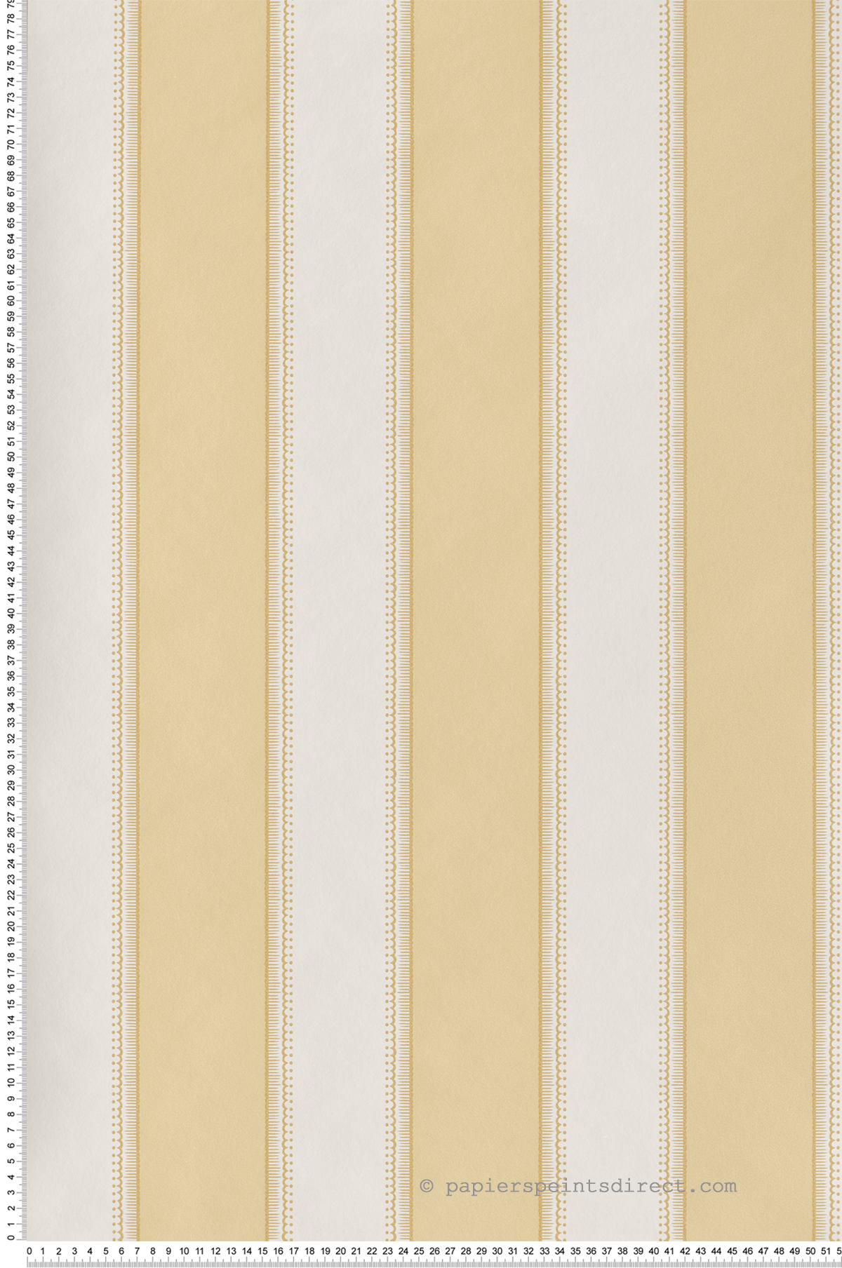 Papier peint Rayure Sackville Stripe jaune - Signature de Nina Campbell | Réf. OSB-NCW4492-03