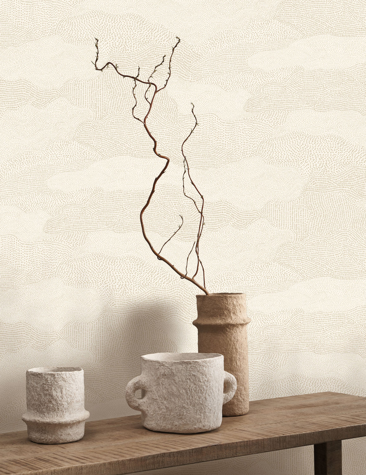 Papier peint Nuage Nubio sable - Matera de Casadéco | Réf. MATA201131200