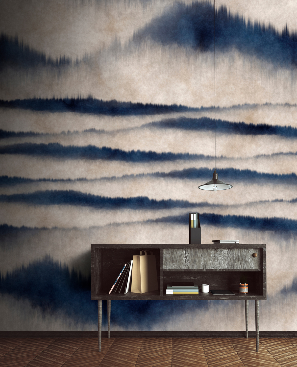 Papier peint panoramique Tie and Die Senkai 2 - Référence DD110786 - Intissé 200g/m2 - Standard 500 x 270