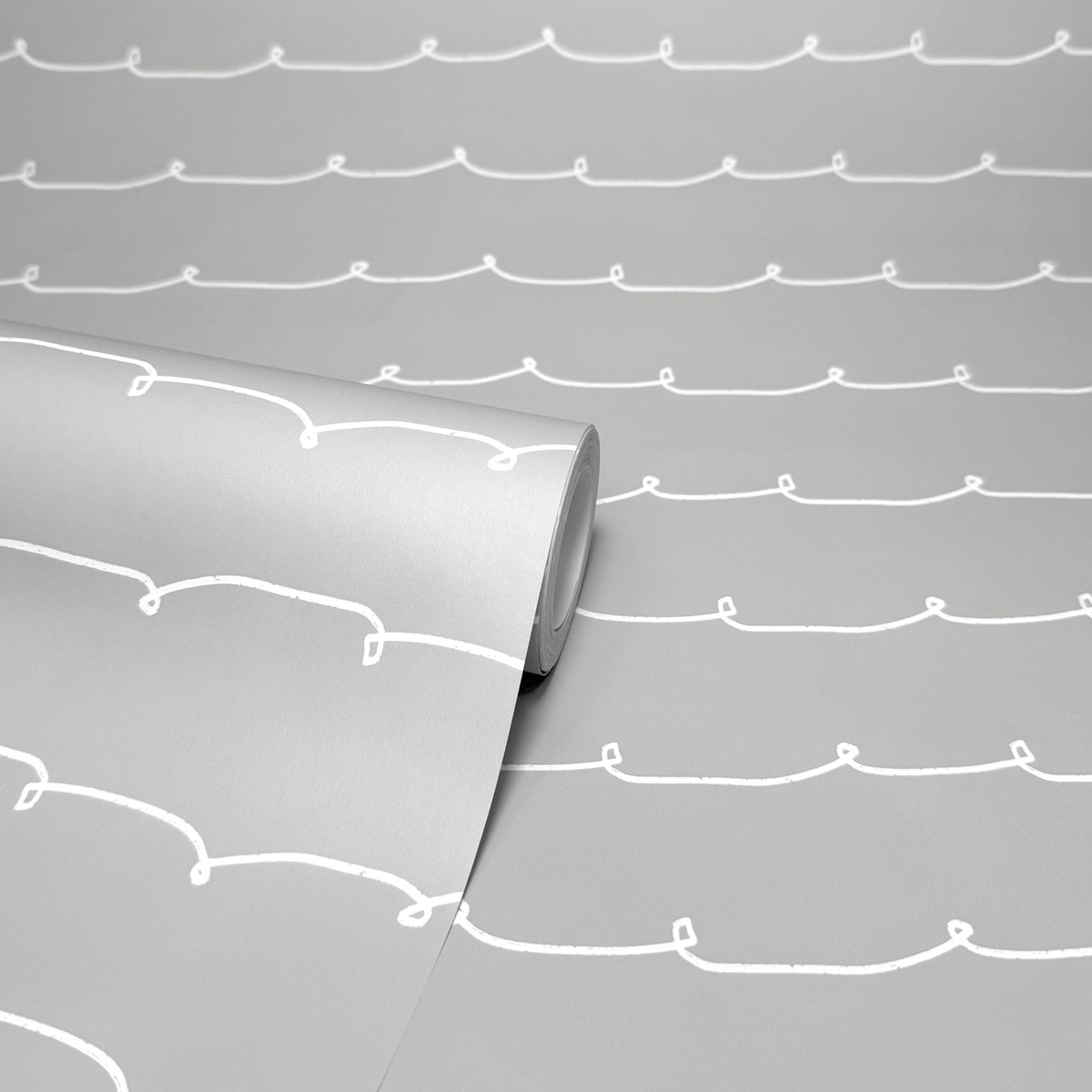 Papier peint Ligne Vague Contemporain gris - Imagine de Lutèce ROLL | Réf. LTC-DL27570