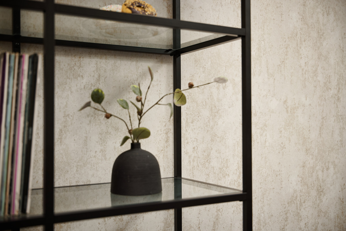 Papier peint Faux Uni Béton Urbain pierre argenté - Metropolitan Stories 4 Hot Spots d'A.S. Création AMB1| Réf. AS-786291