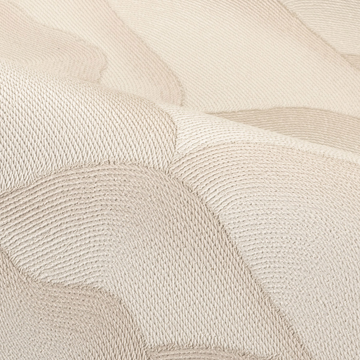 Papier peint Vagues Douces Ondula écru - Broderies de Casamance | Réf. CAS-76971222