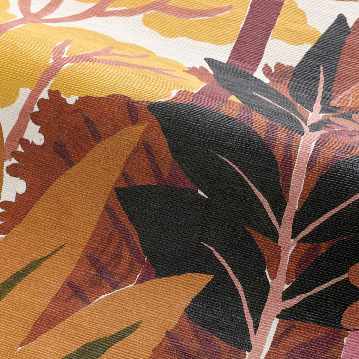 Papier peint Panoramique Forêt Tropicale Kandy terracotta - Golfe du Bengale de Casamance AMBV | Réf. CAS-75983160