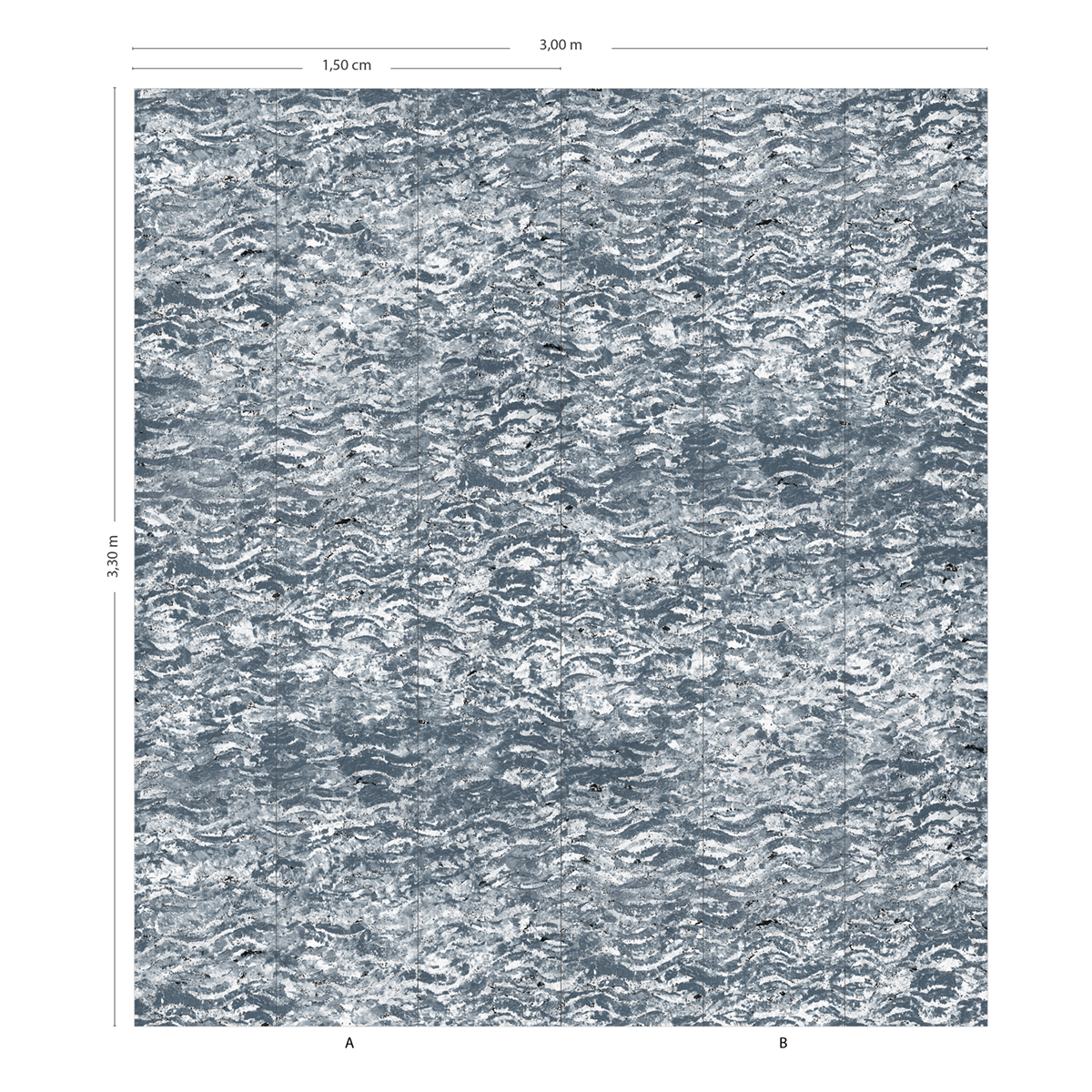 Papier peint panoramique Aqua Mer du Nord A+B 1/2/3/4/5/6 - Isidore Leroy