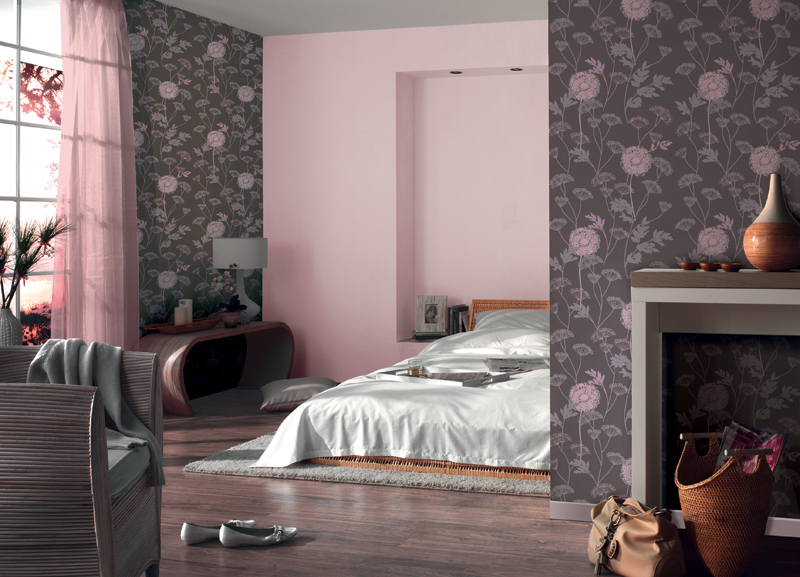 Papier peint Uni paillettes roses - Spot 3, Life 3 et Life 4 AS Création | Réf. SP02186