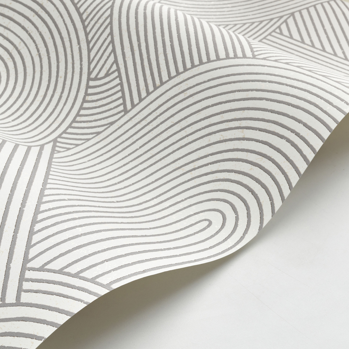 Papier peint Jardin des Pierres blanc gris - Kyoto de Casadéco AMB2 | Réf. KYTO88759577