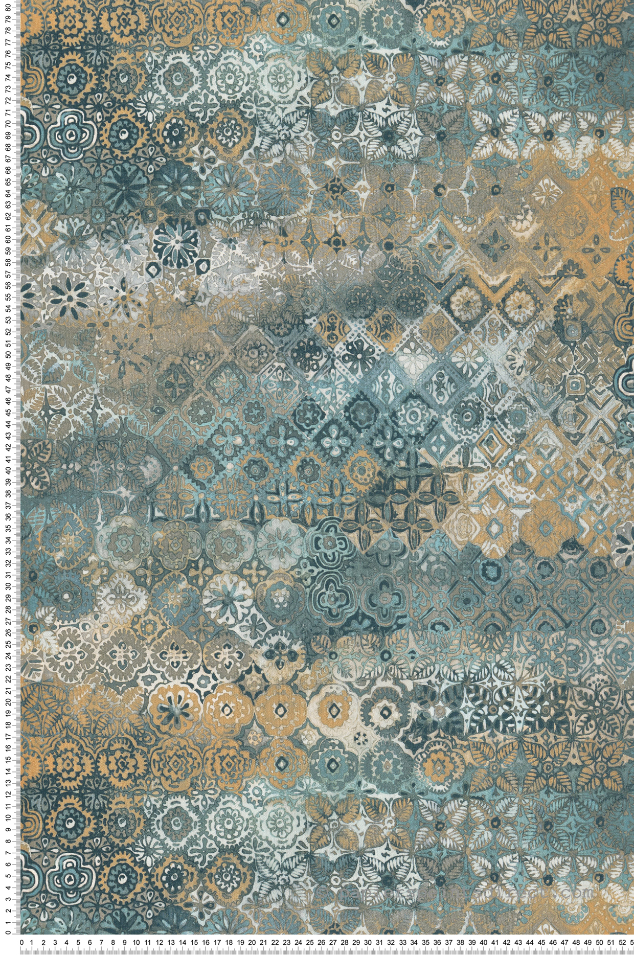 Papier peint Mosaïque Orientale bleu persan beige - Reality 4 de Lutèce | Réf. LTC-51220301