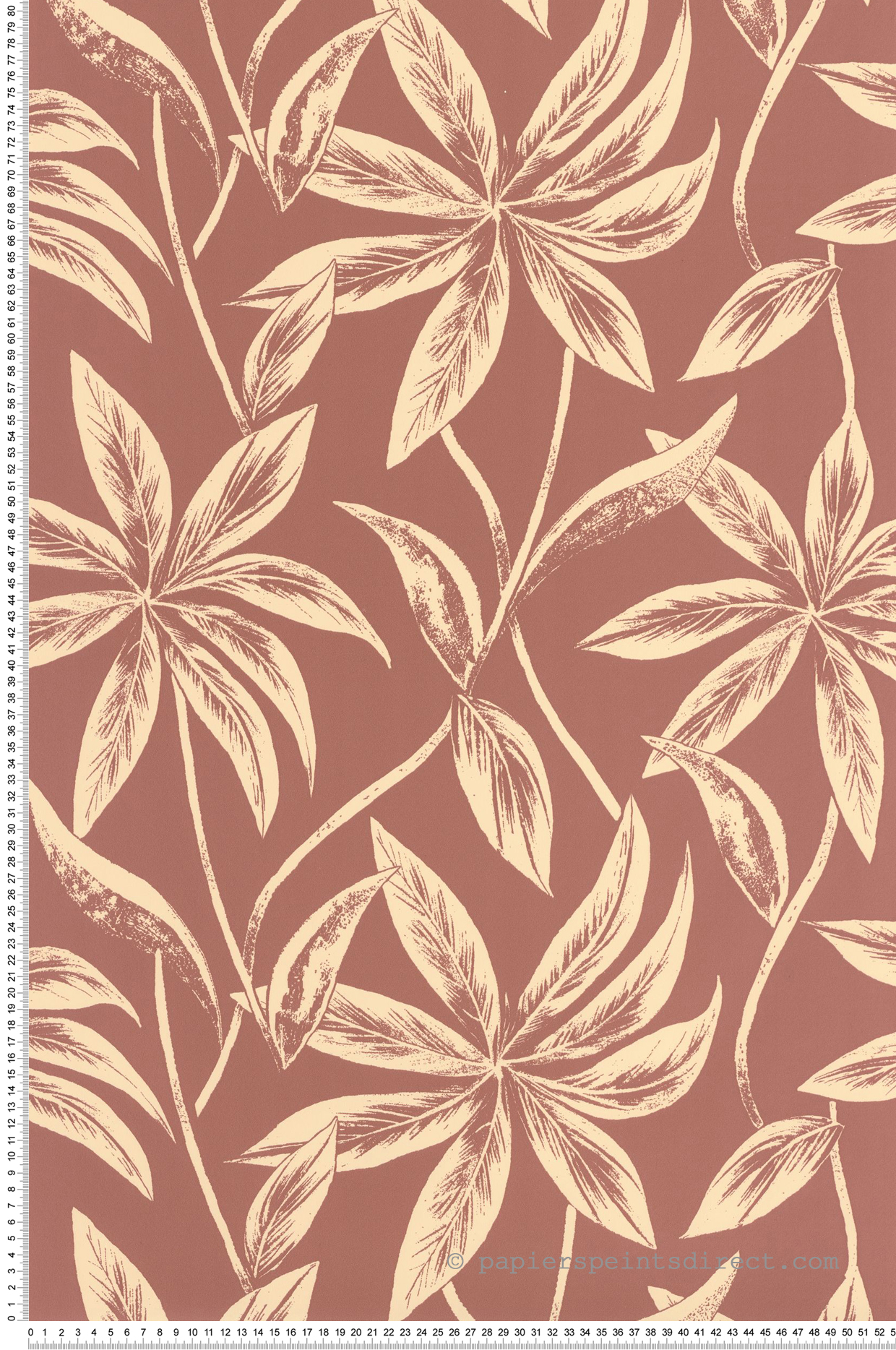 Papier peint Feuille Paradisio beige nude - L'Epopée de Casélio | Réf. EPO103704084