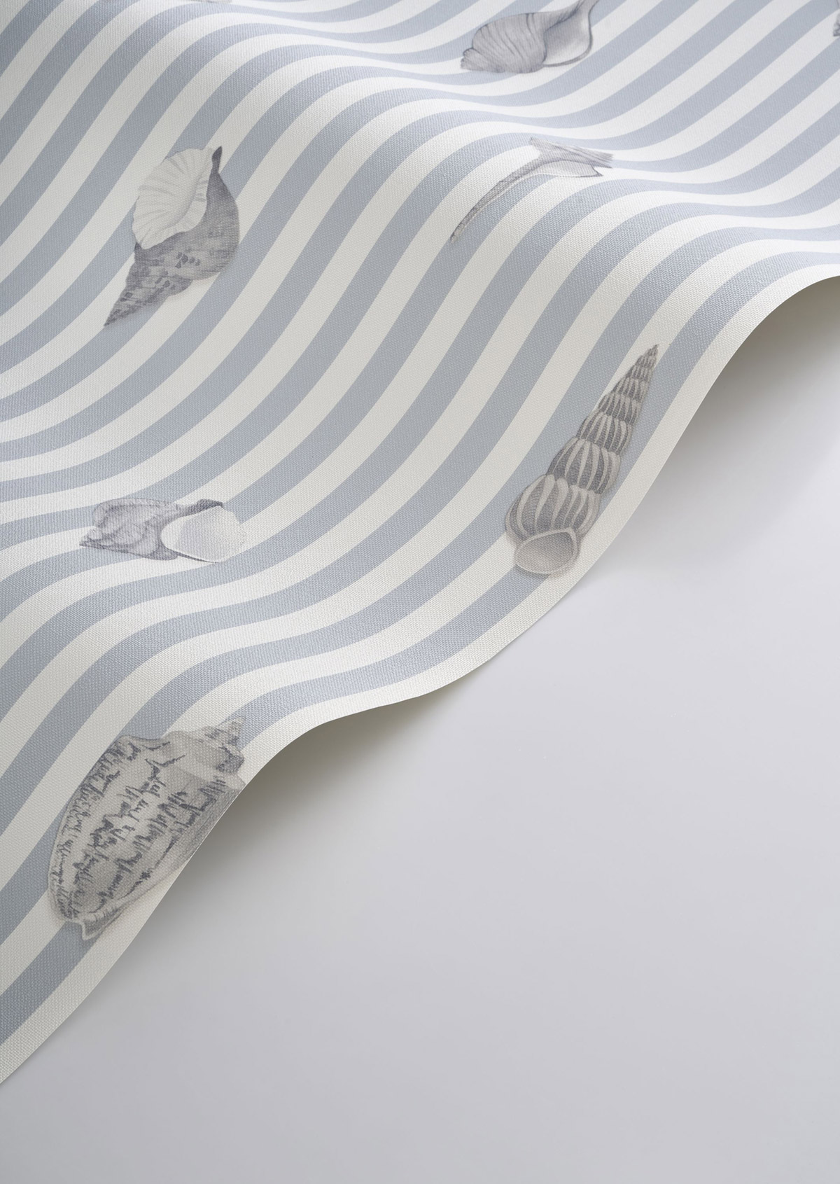 Papier peint Rayure Coquillage Noirmoutier bleu - Seaside de Casadéco AMB5 | Réf. SEAS201526262