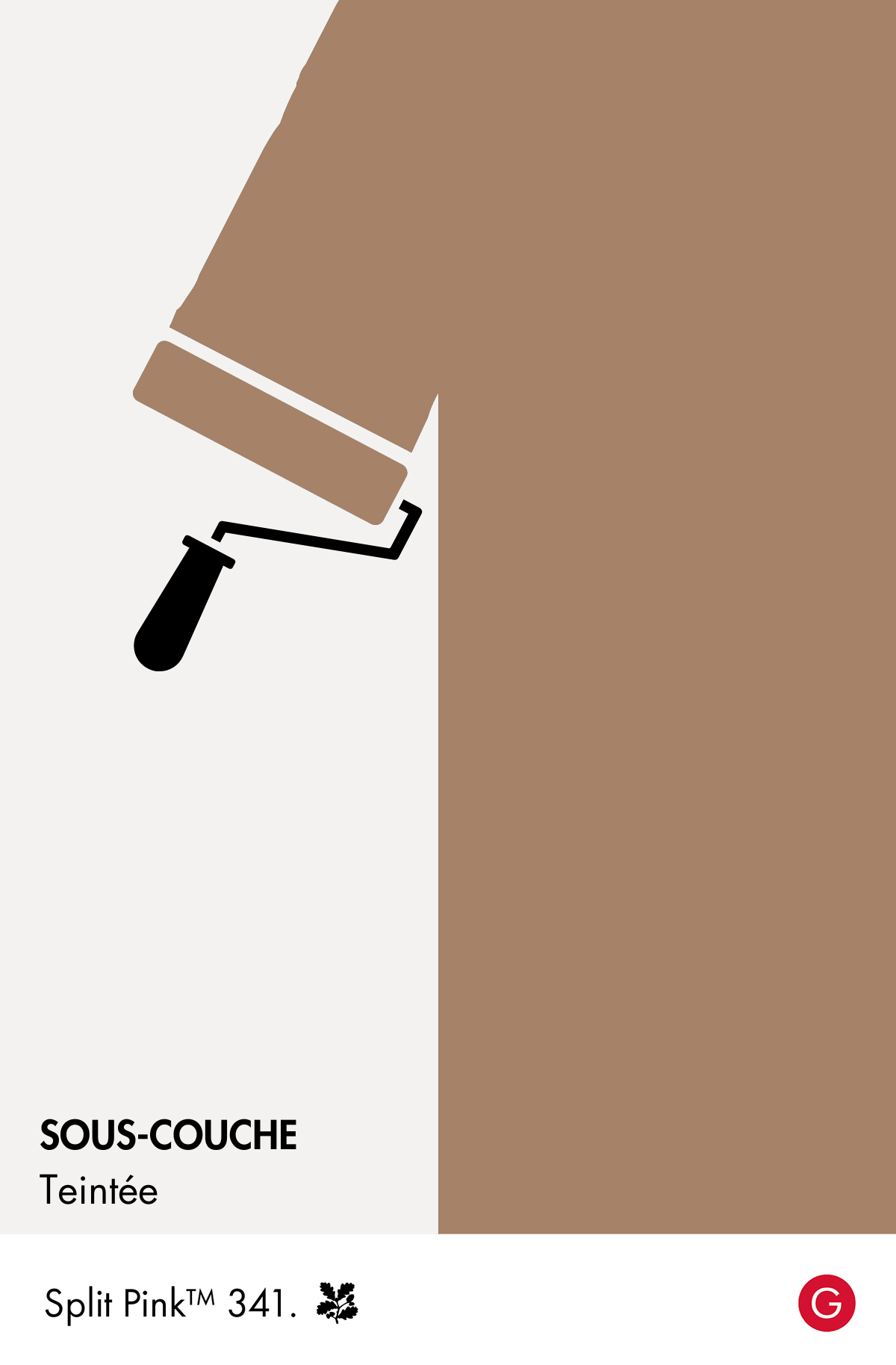 Sous-couche teintée Little Greene Split Pink n°341