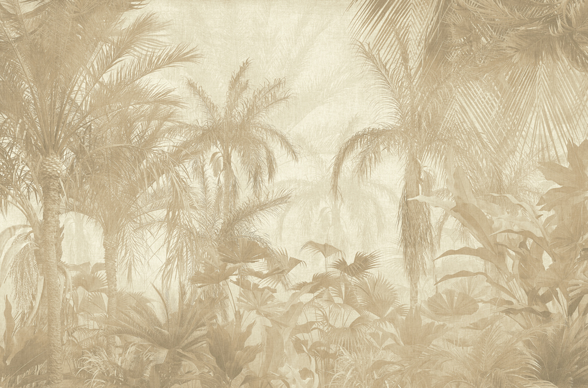 Papier peint panoramique Exotique Borneo beige - Panorama 2 de Lutèce | Réf. LTC-PAN1482C