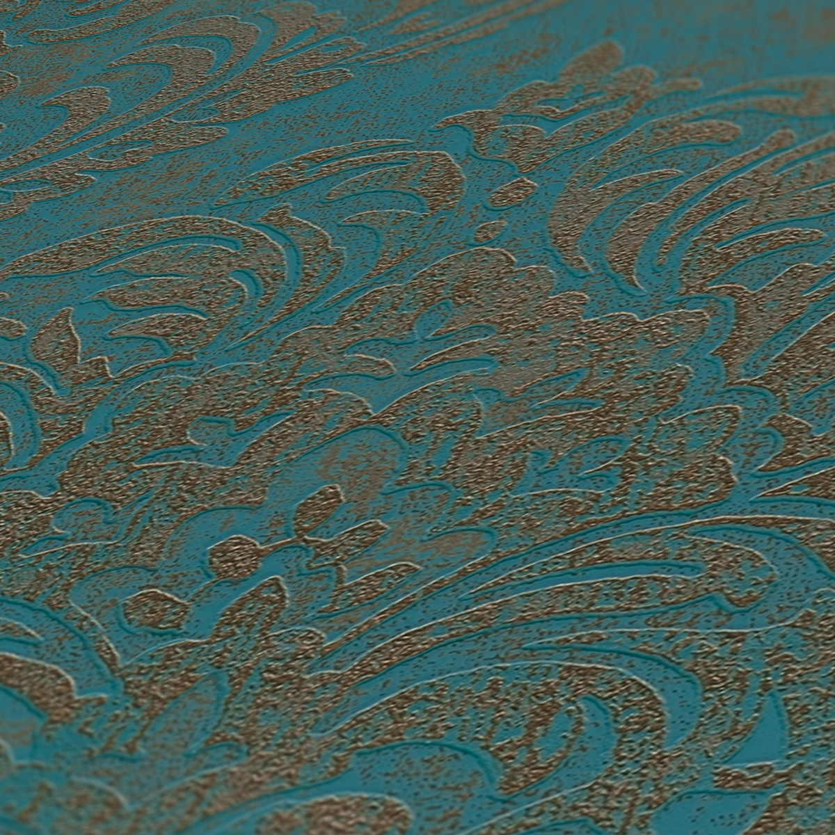 Papier peint Baroque Vienne bleu doré - Metropolitan Stories 3 d'A.S. Création AMB4 | Réf. AS-391124