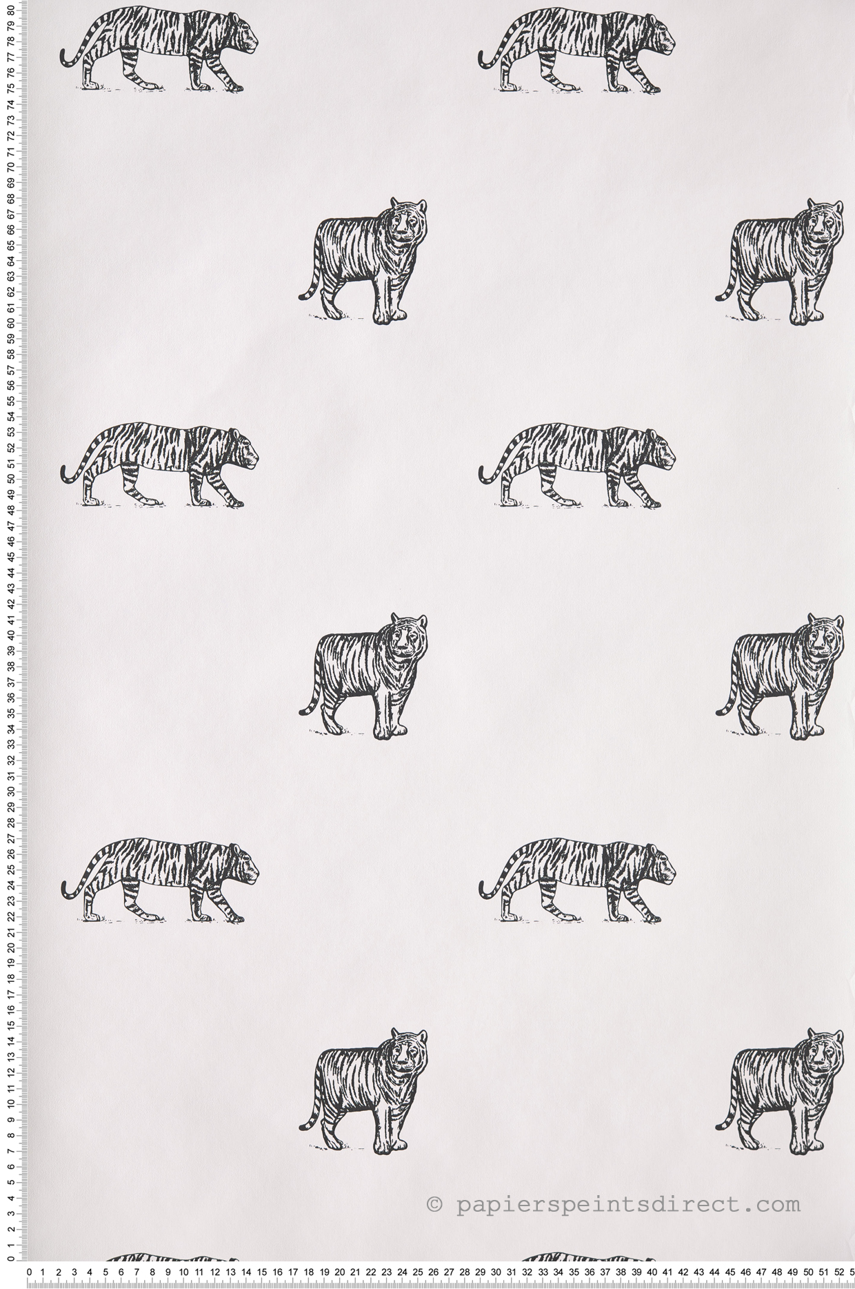 Papier peint Enfant Eye of the tiger noir et blanc - Our Planet de Casélio | Réf. OUP101969916