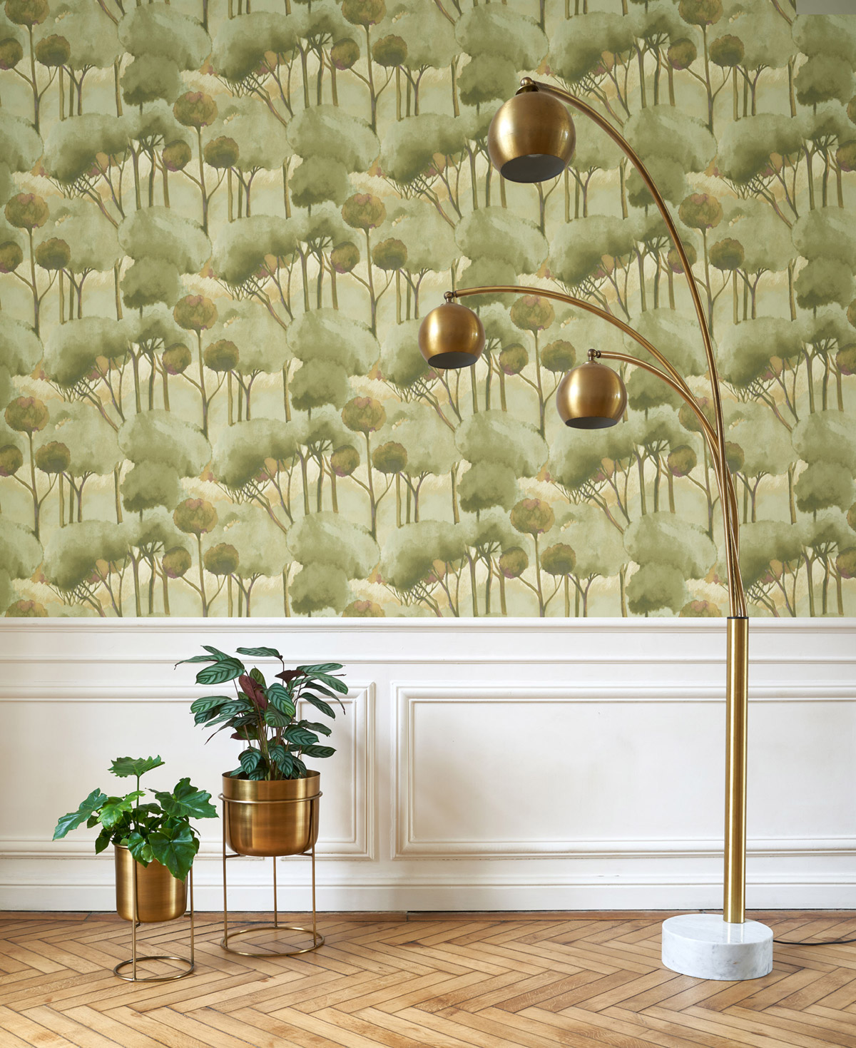 Papier peint Forêt des Landes vert - Sentier des Dunes de Casadéco | Réf. SENT200927530