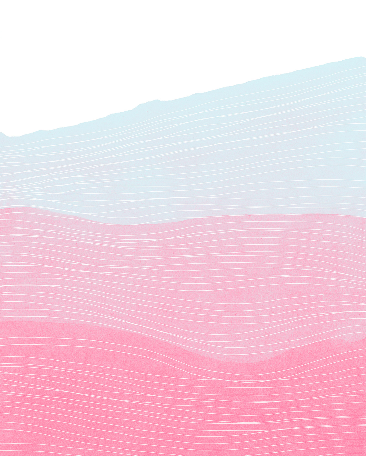 Papier peint panoramique Vague Strawberry Streets rose - Papier Peint Komar Infinity 2