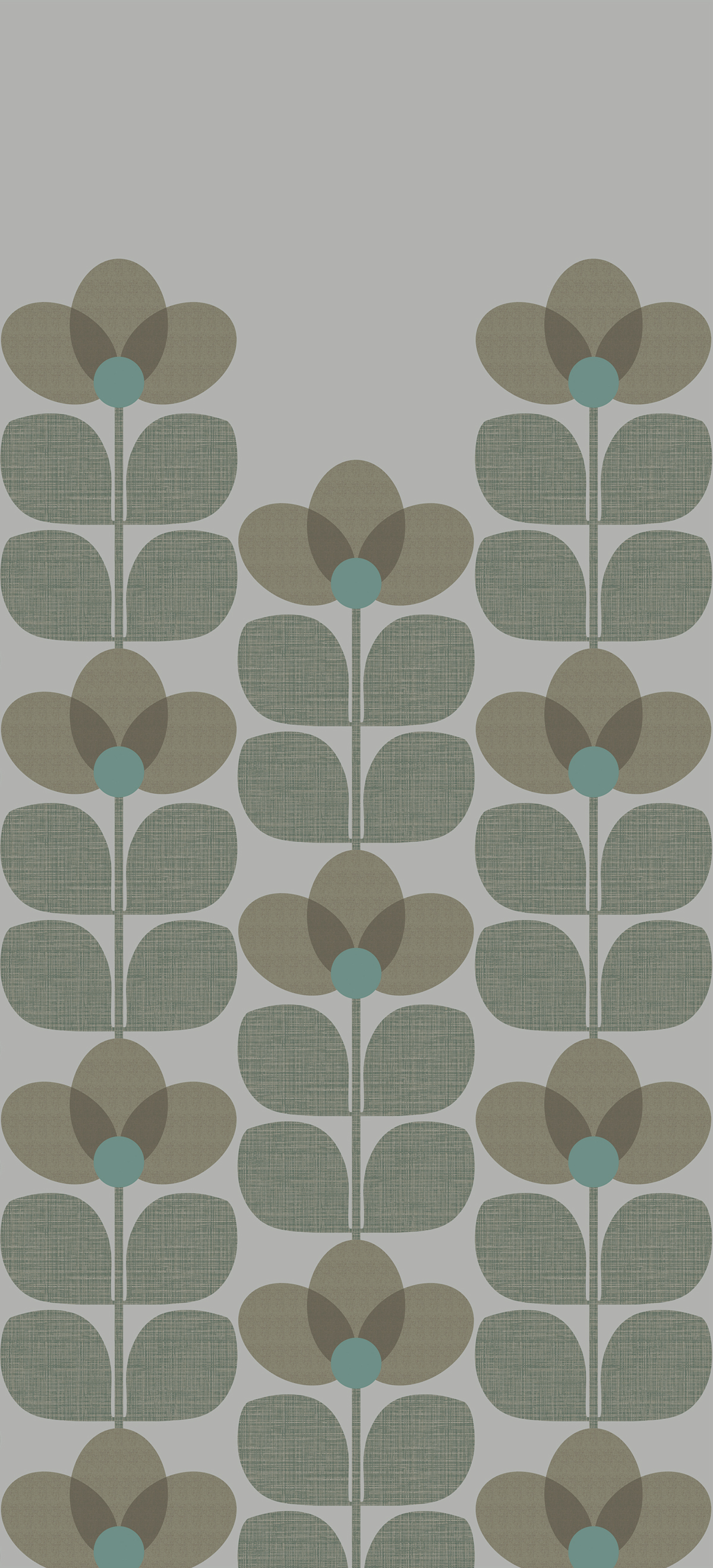 Papier peint panoramique Flower Graphique Sauge B - 4/5/6 - Isidore Leroy