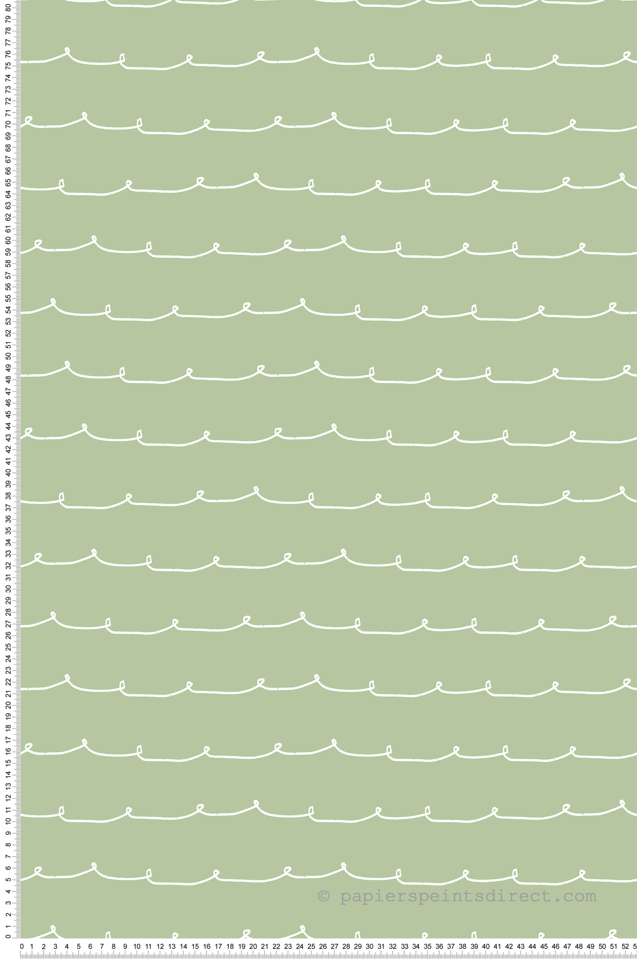 Papier peint Ligne Vague Contemporain vert - Imagine de Lutèce | Réf. LTC-DL27571