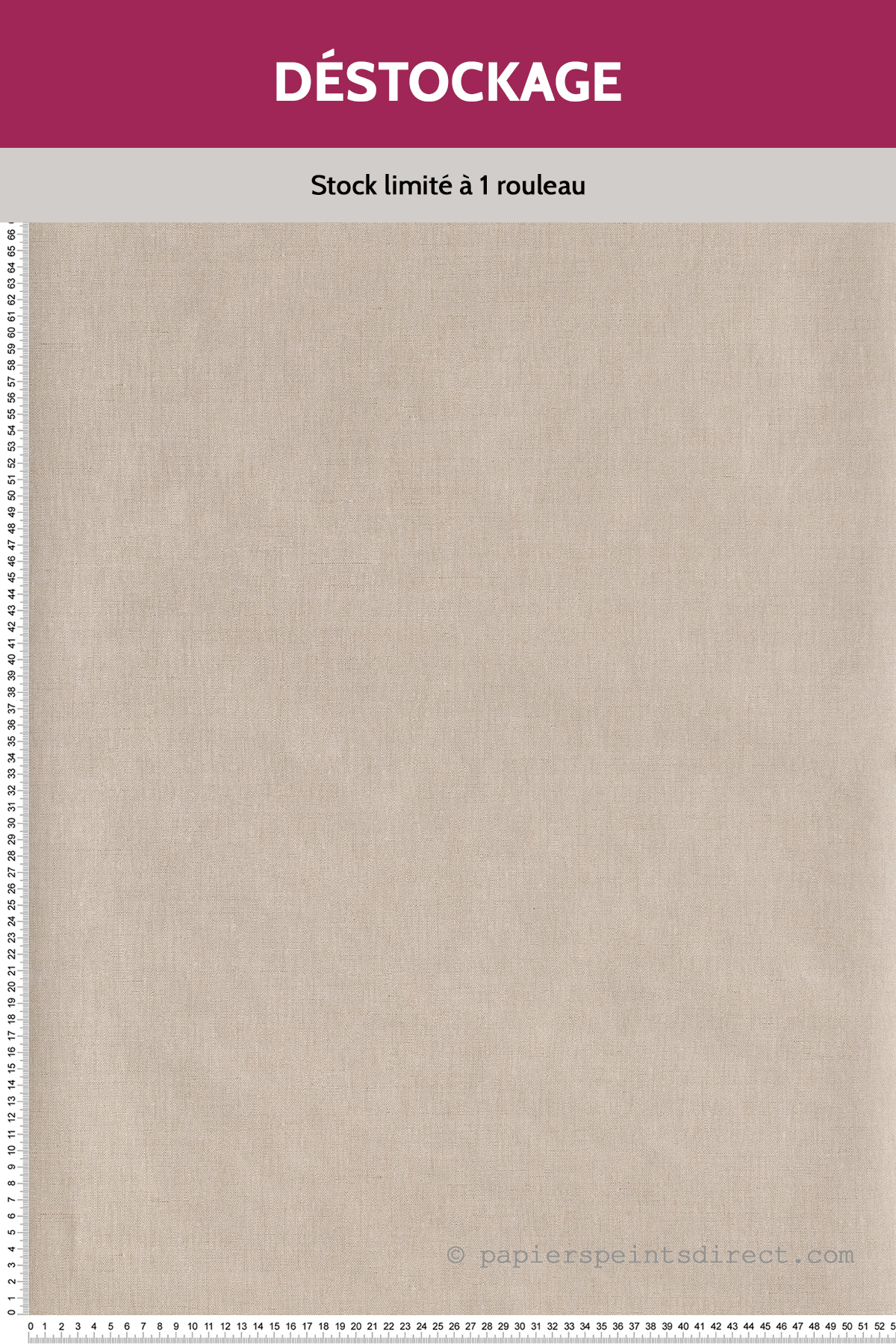 Papier peint Destockage - Uni Toile Lin Irisé - Moove