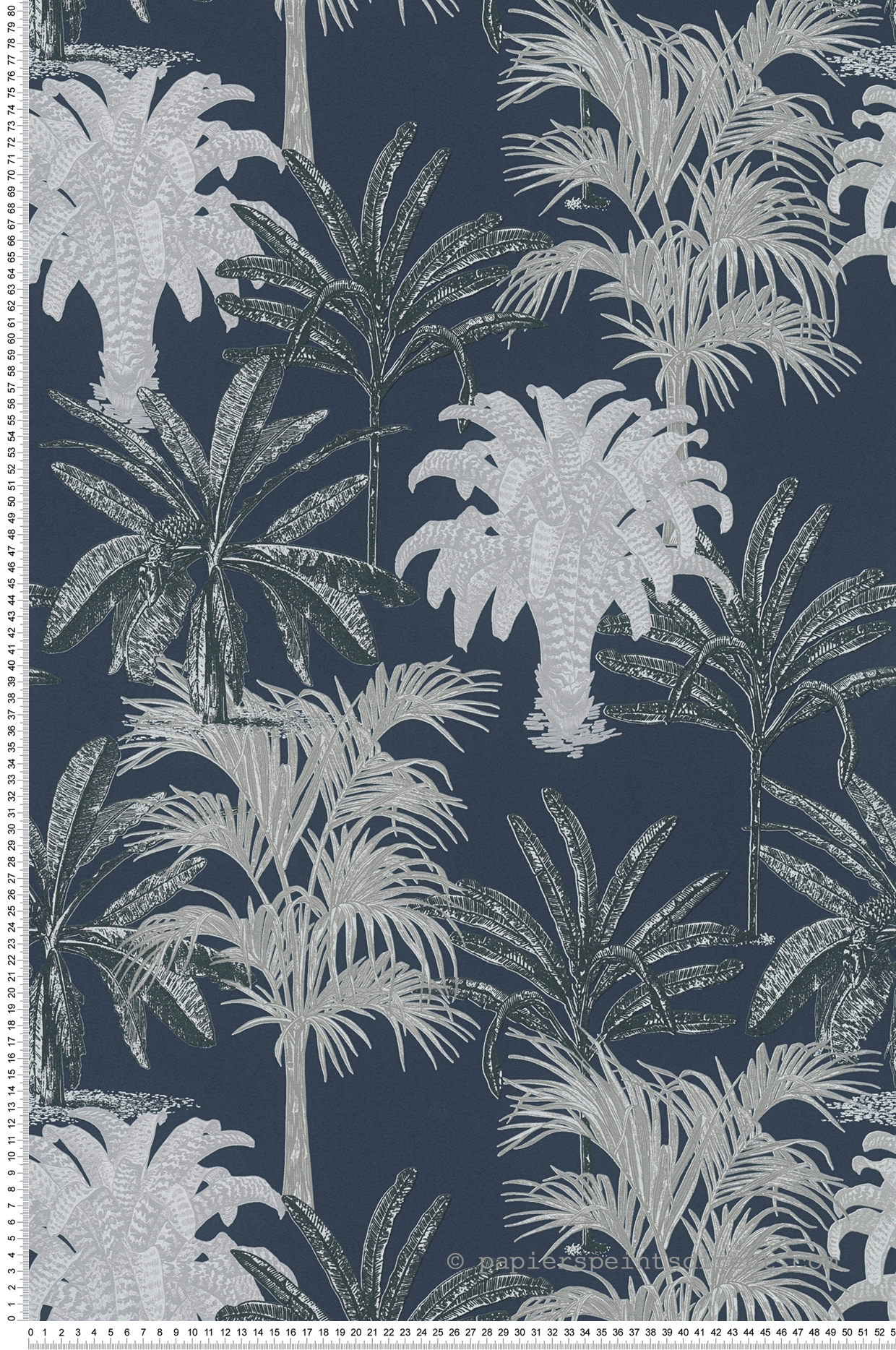Papier peint Palmier Jungle bleu marine - Change is good de Michalsky | Réf. MC-37983-5
