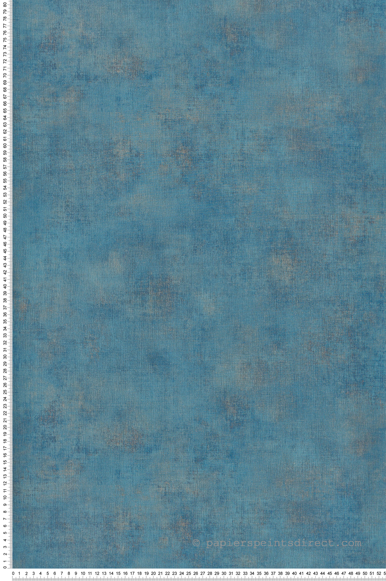Papier peint Faux uni bleu paon doré - Telas 2 de Casélio | Ref. TEL102076120