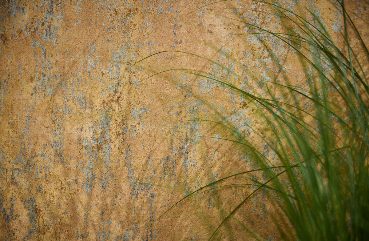 Papier peint Faux Uni Béton Urbain camel argenté - Metropolitan Stories 4 Hot Spots d'A.S. Création AMB3| Réf. AS-786296