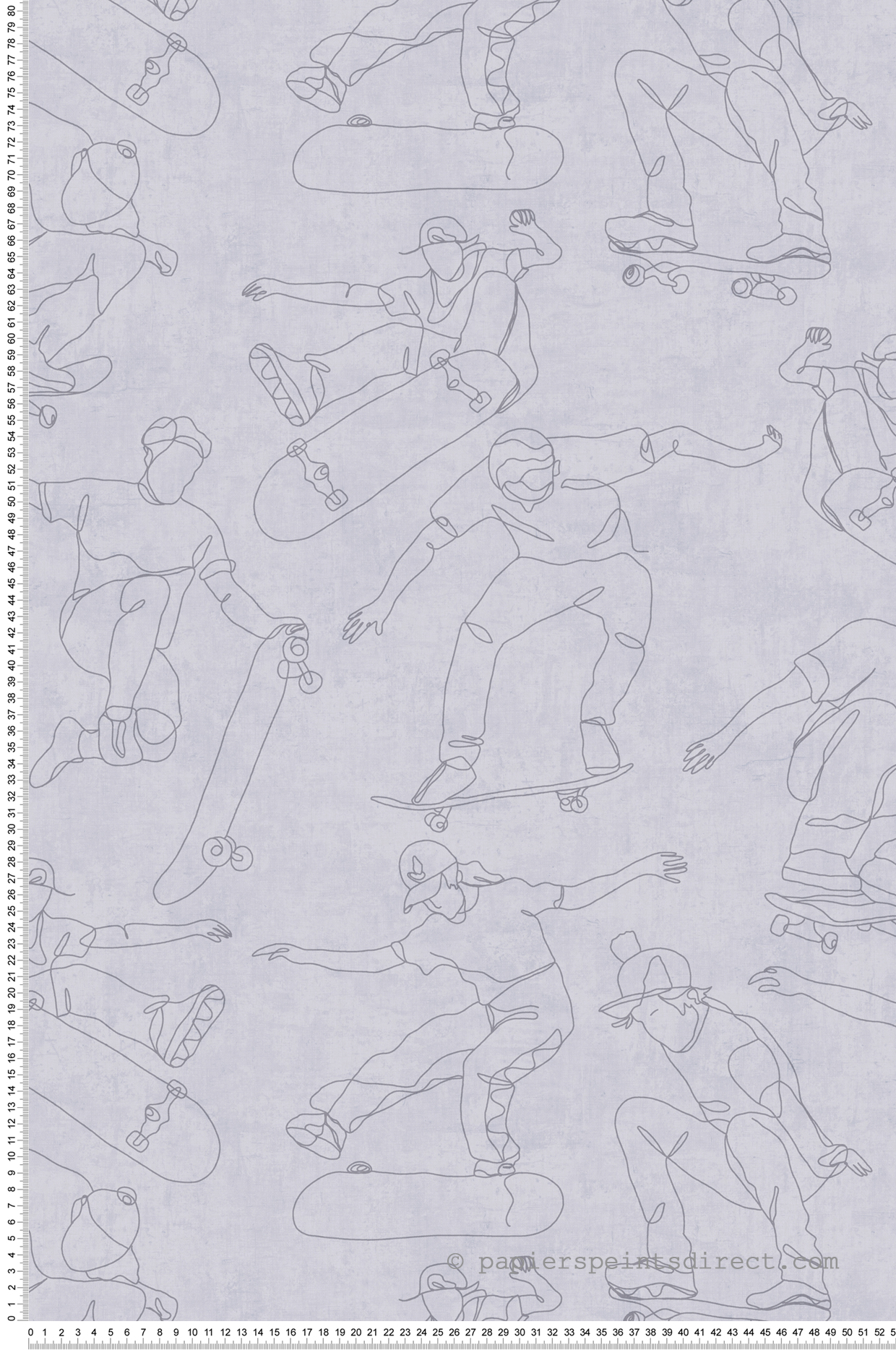 Papier peint Skater Minimaliste gris - Lilly & Luis d'A.S. Création | Réf. AS-771741
