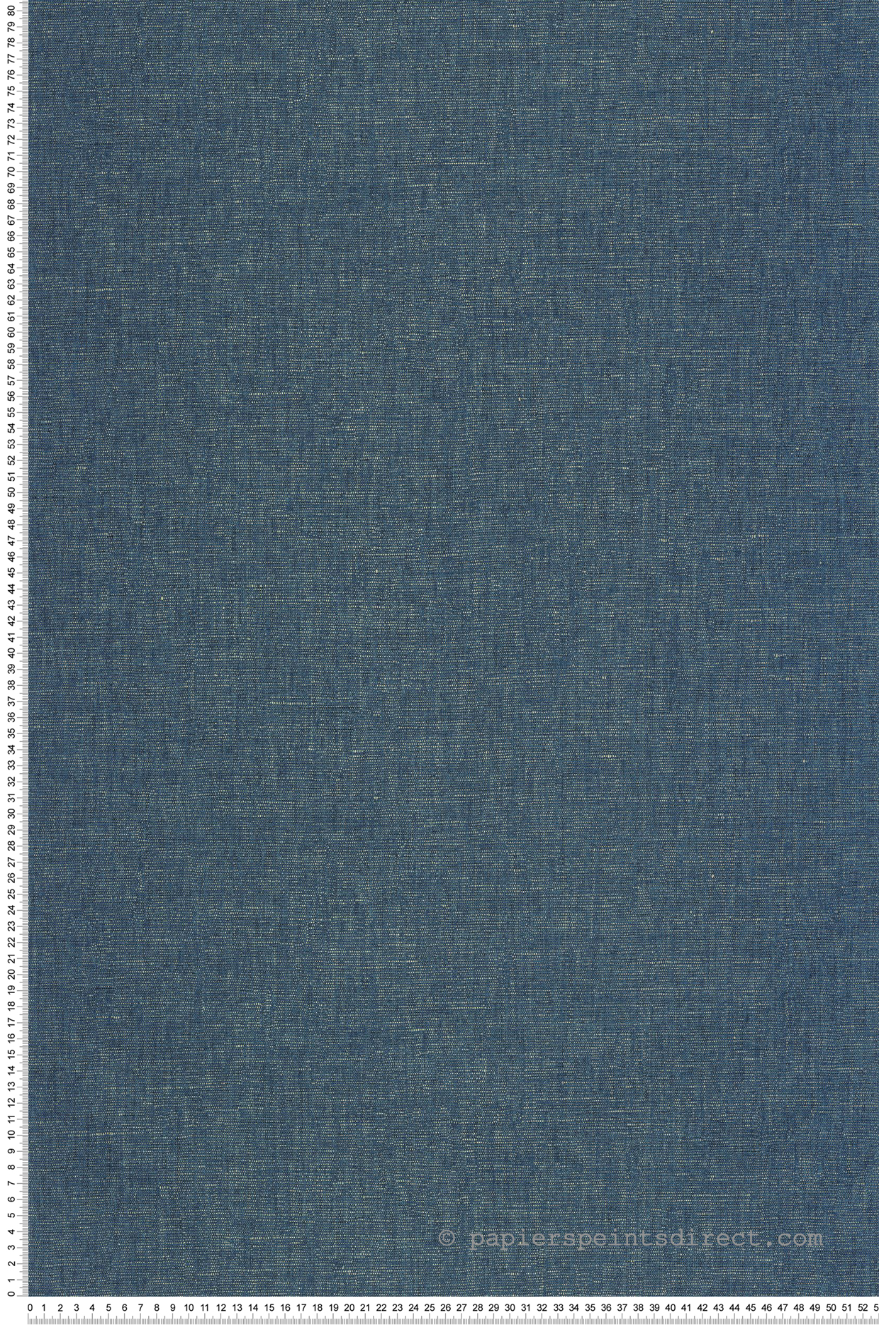 Papier peint Uni Lin bleu paon doré - Elégance de Casélio | Réf. ELC103236520