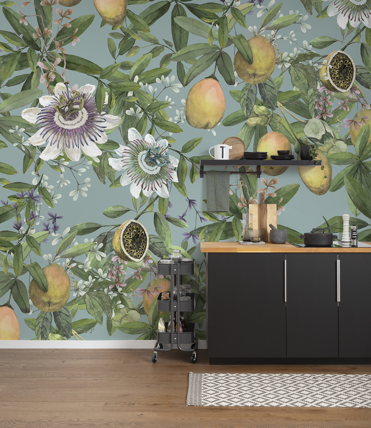 Papier peint panoramique Fleur Passion Bellezza - Papier peint Komar Pure 2