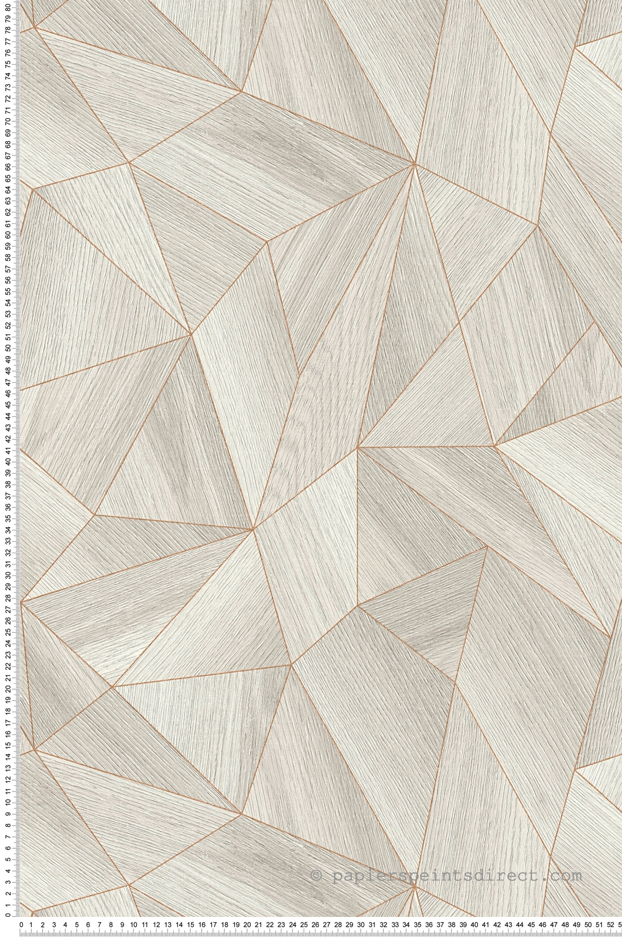 Papier peint Géométrique Bois gris cuivré - Elements 2 d'A.S. Création | Réf. AS-361332