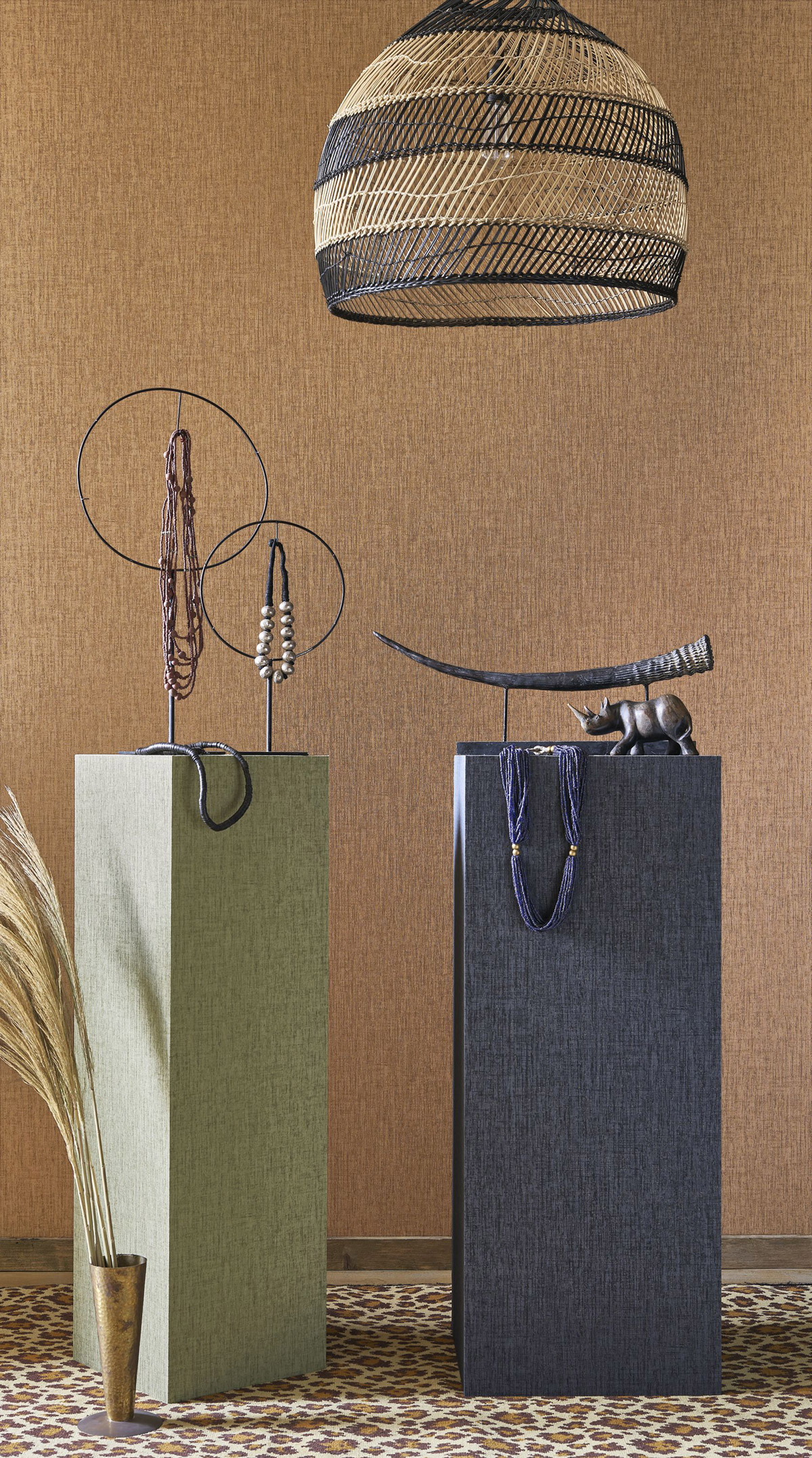 Papier peint Faux uni Ecorce Scribe beige corde - Babylone de Casadéco AMB2| Réf. BBLN89751992