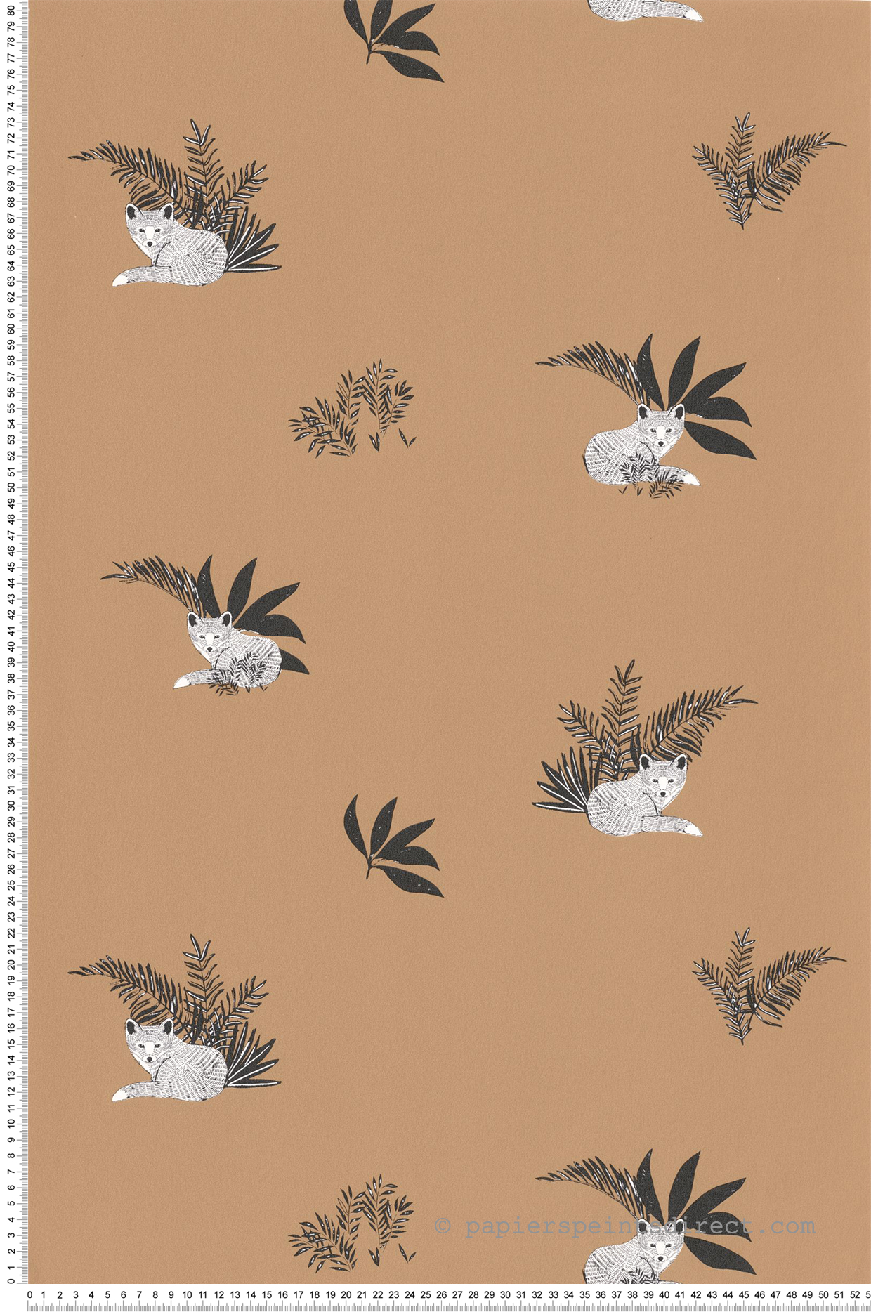 Papier peint Renard Contempler camel - Autour du Monde de Casélio | Réf. ADM103532026