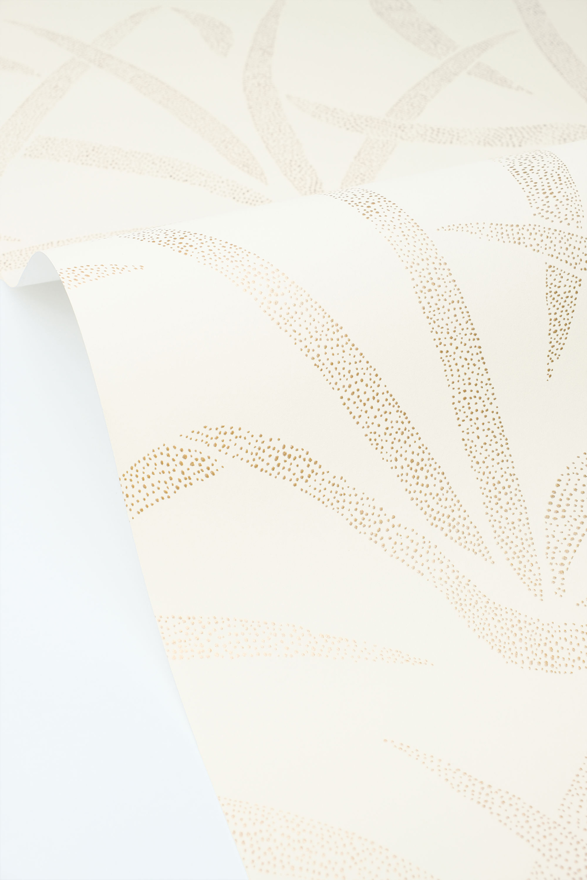 Papier peint Filara Pointillisme blanc doré - Blue Shades de Casélio | Réf. BLS107460020