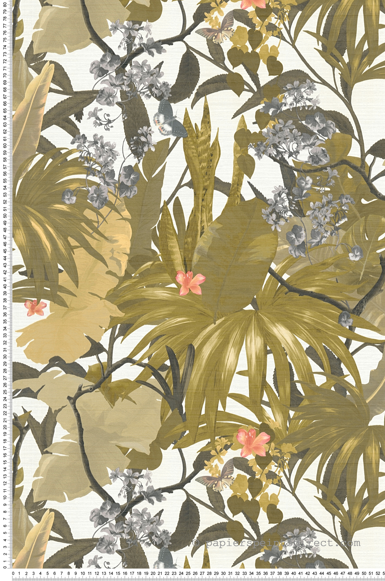 Papier peint Tropical et Papillon blanc - Desert Lodge de Livingwalls | Réf. 38522-4