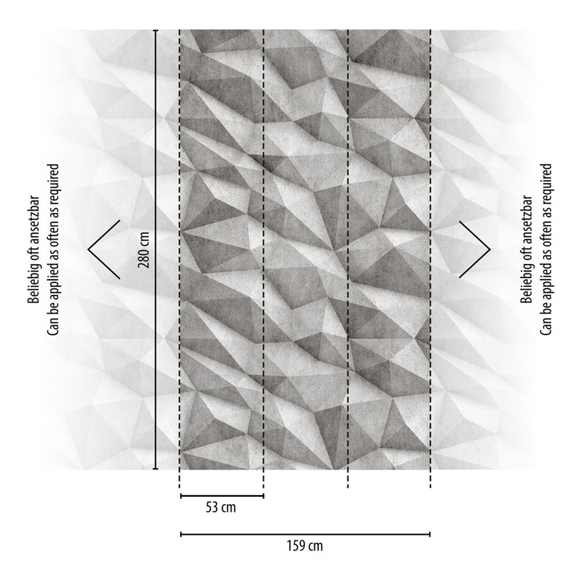 Papier peint panoramique Mur Relief gris - The Wall 3 d'A.S. Création AMB3 | Réf. AS-398441