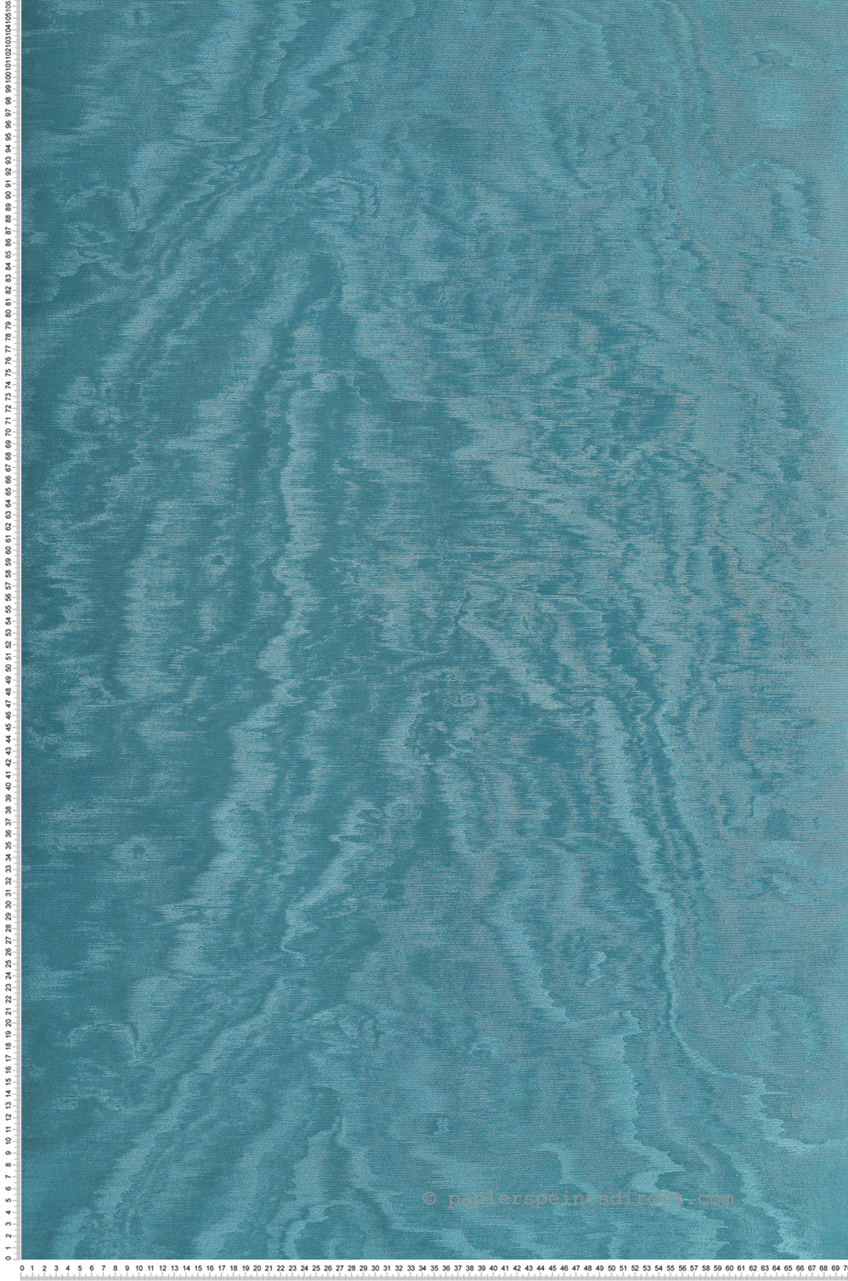 Papier peint Moiré Strie turquoise métallisé - Eclectic de Montecolino | Réf. MC-34925