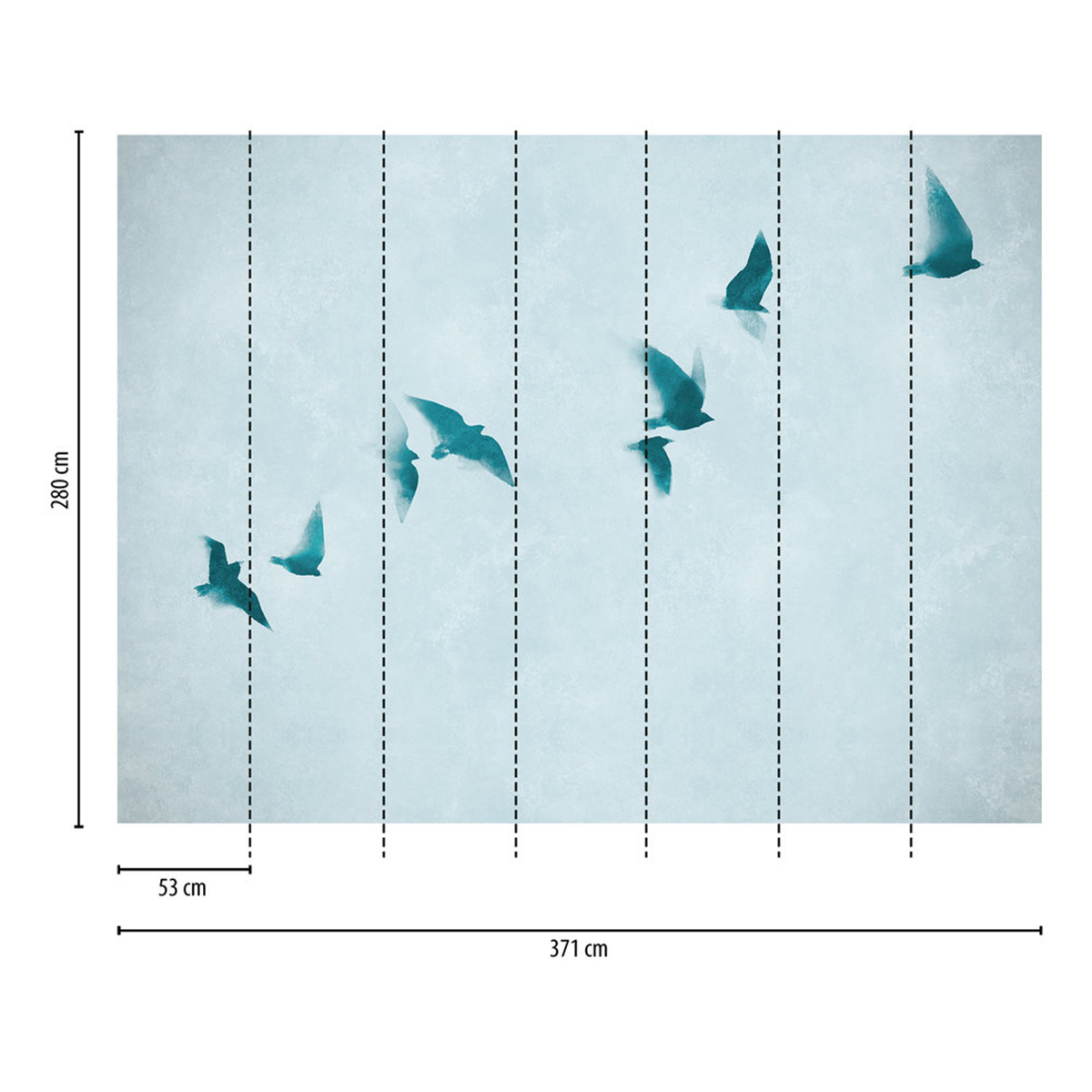 Papier peint panoramique Oiseau Ciel Glace - The Wall 3 d'A.S. Création AMB3 | Réf. AS-399231