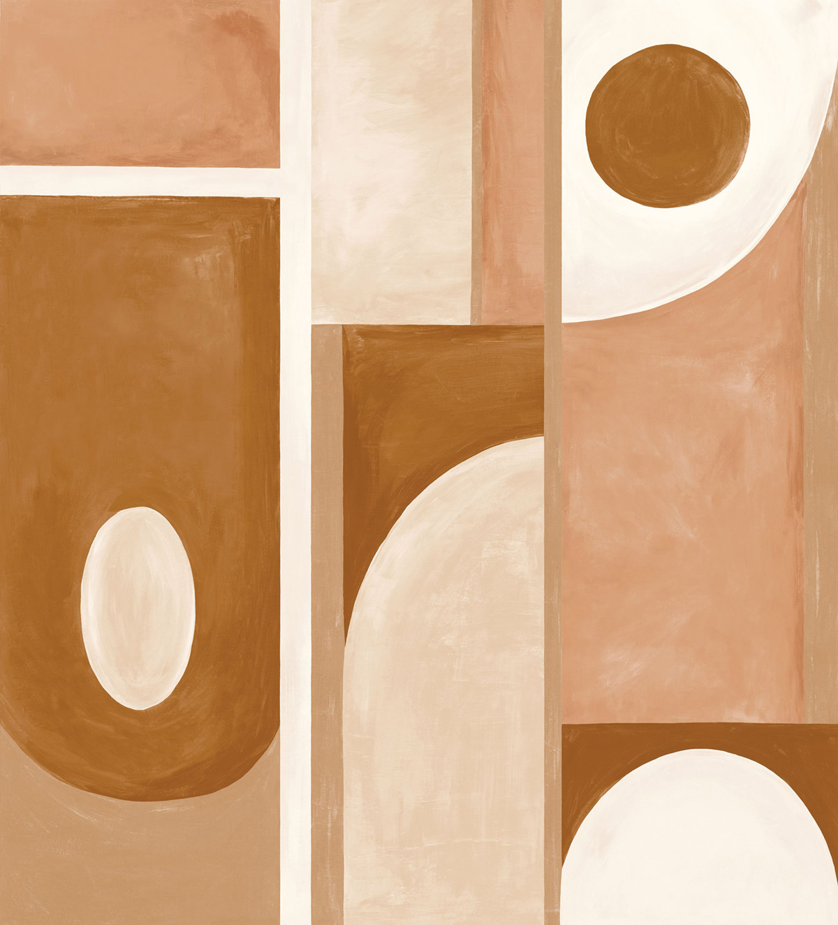 Papier peint panoramique Géométrique Ethnique Pictura ambre - Panoramas 3 de Casamance | Réf. CAS-76360406