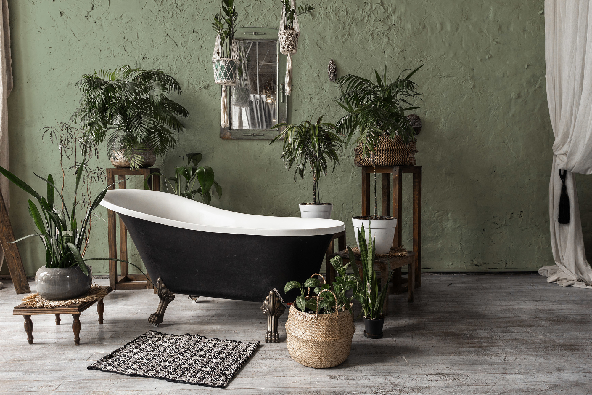 Image d'un pot de 1 litre de peinture Puro vert sage green - c5002