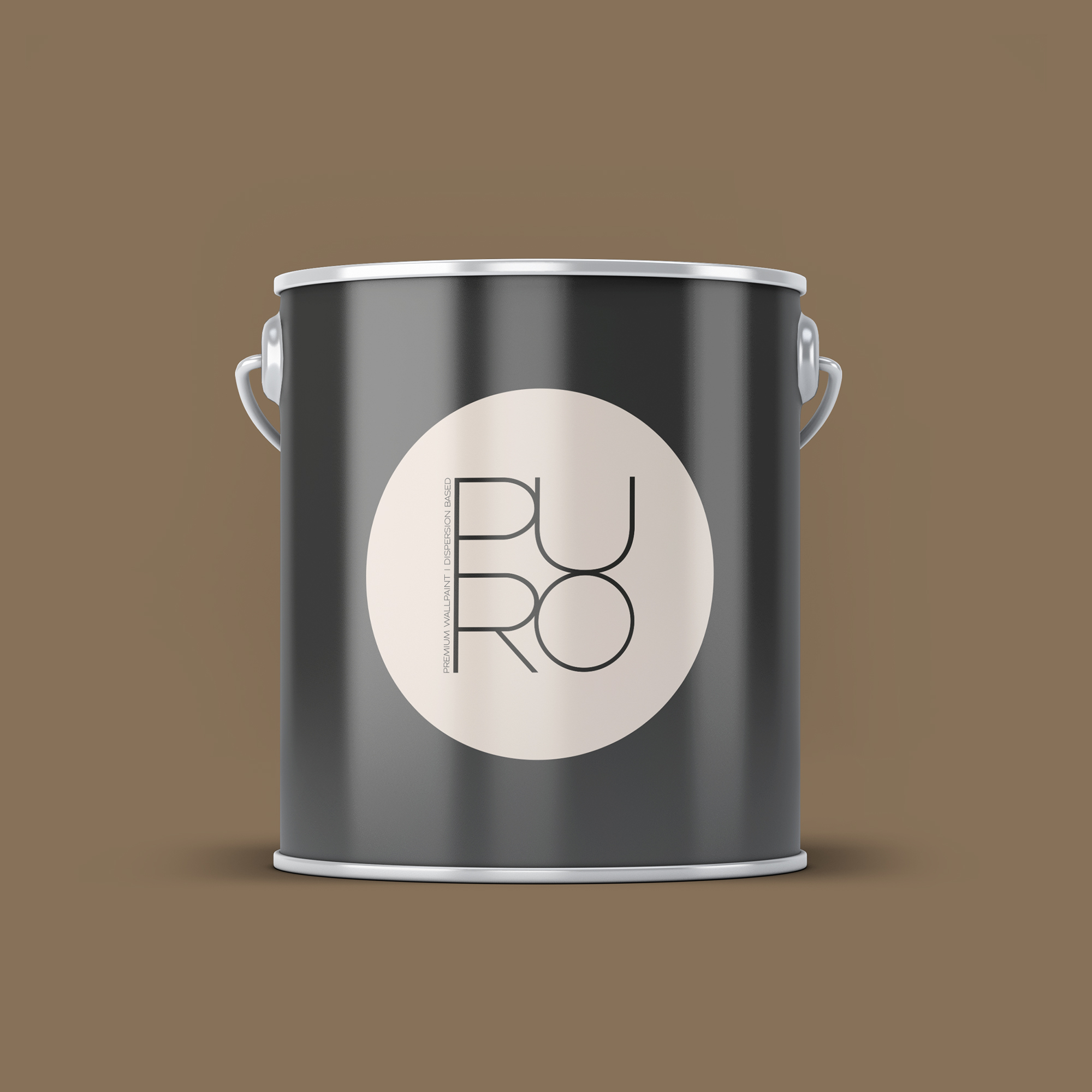 Image d'un pot de 2,5 litres de peinture Puro marron mellow brown - c7011